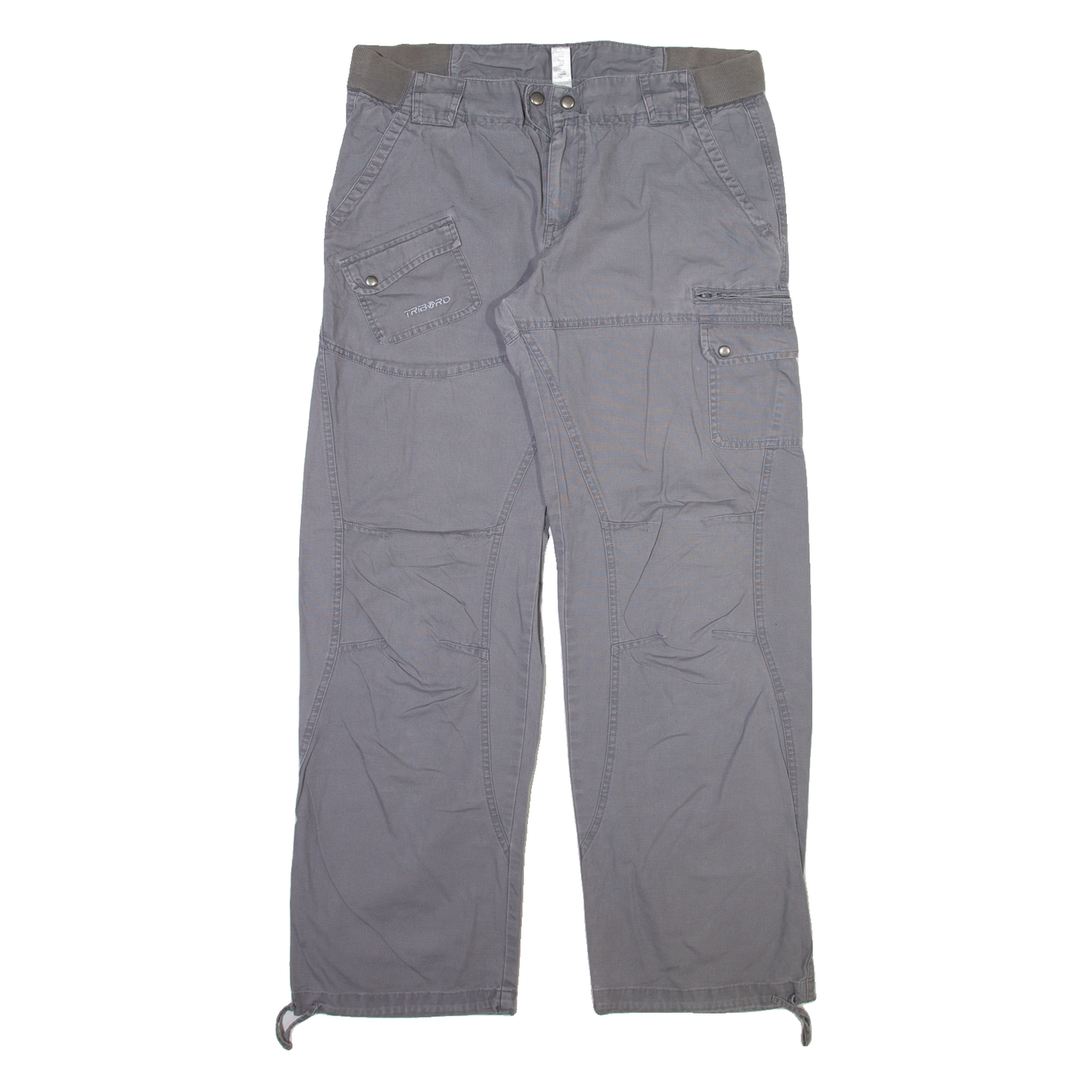 OXYLANE Womens Trousers Grey Relaxed Straight W35 L31 Refurbished - N/A refurbished available on Cerqular