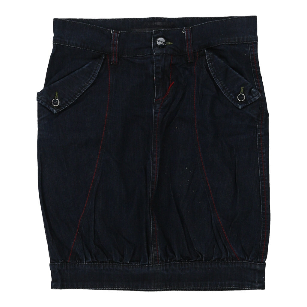 Gas Denim Skirt - 30W UK 10 Dark Wash Cotton Refurbished - Thrifted (note: this is a term often used to describe second- refurbished available on Cerqular