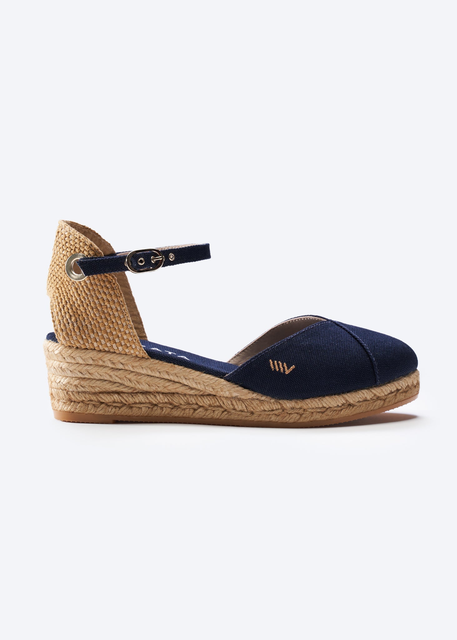 Pubol Canvas Espadrille Wedges | Color: Navy Blue | Size: 9 Refurbished - N/A refurbished available on Cerqular