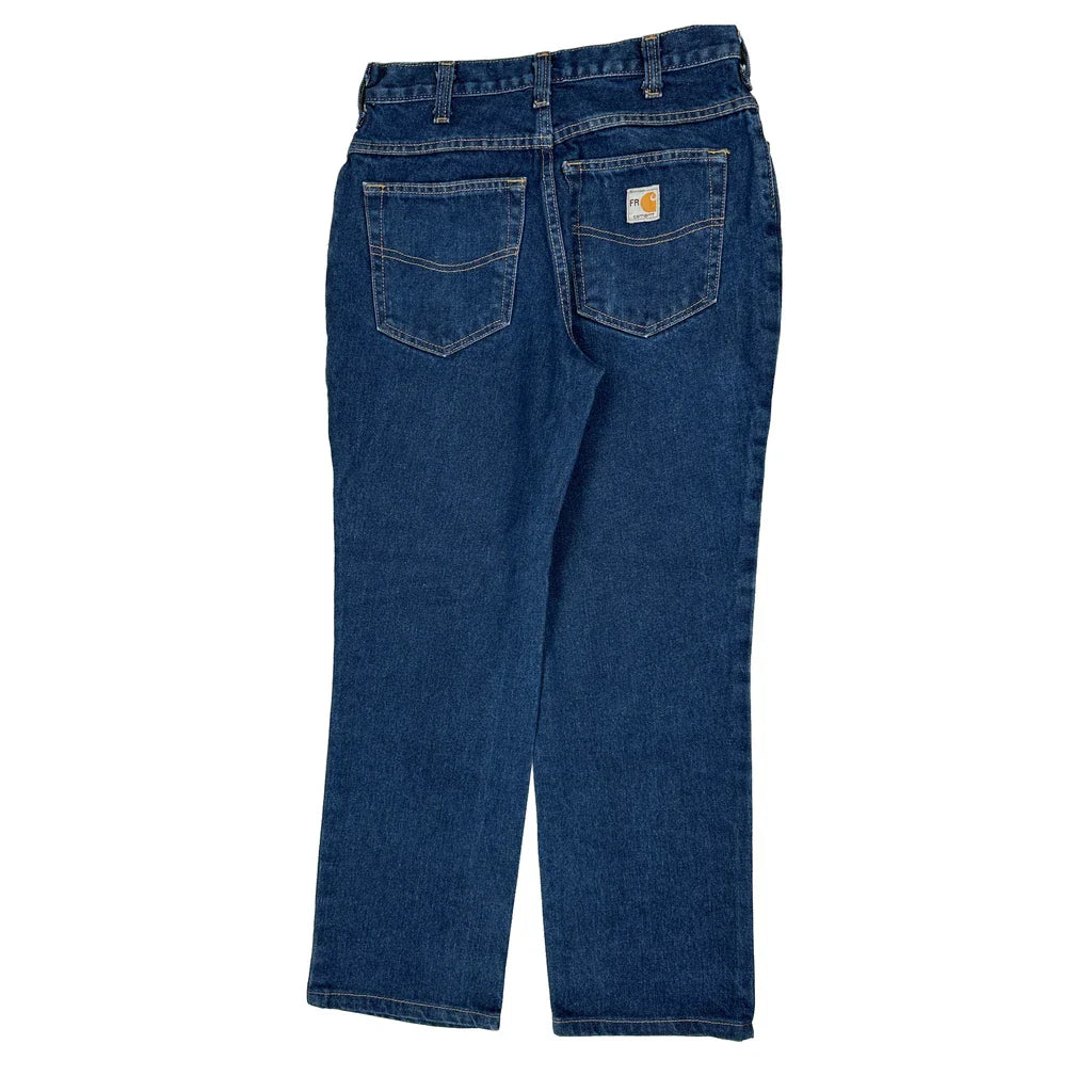 Carhartt Jeans - 30W 32L Blue Cotton Refurbished - Thrifted (note: this is a term often used to describe second- refurbished available on Cerqular