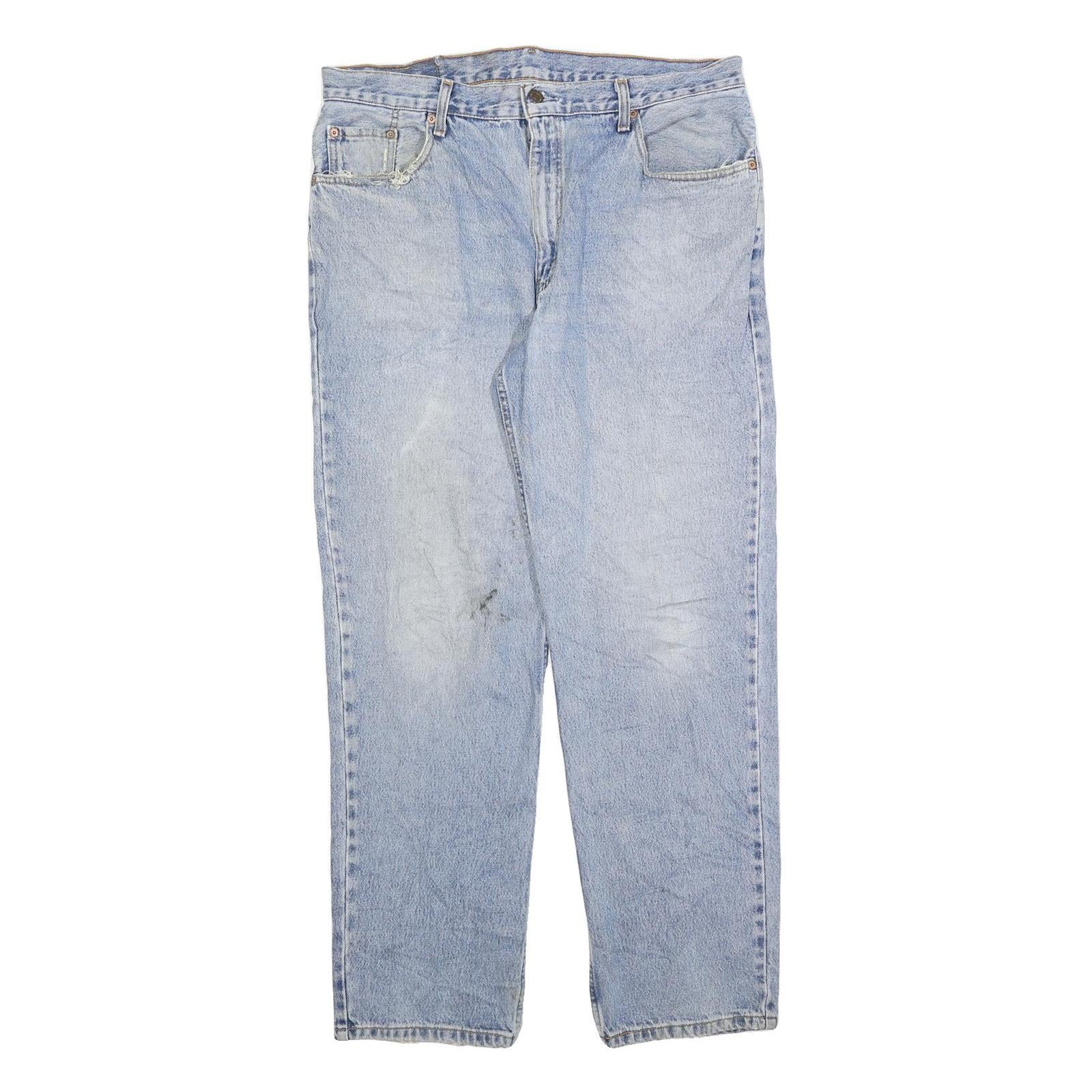 LEVI'S 594 Mens Regular Light Blue Denim Jeans W38 L32 Classic Zip Closure Refurbished - N/A refurbished available on Cerqular