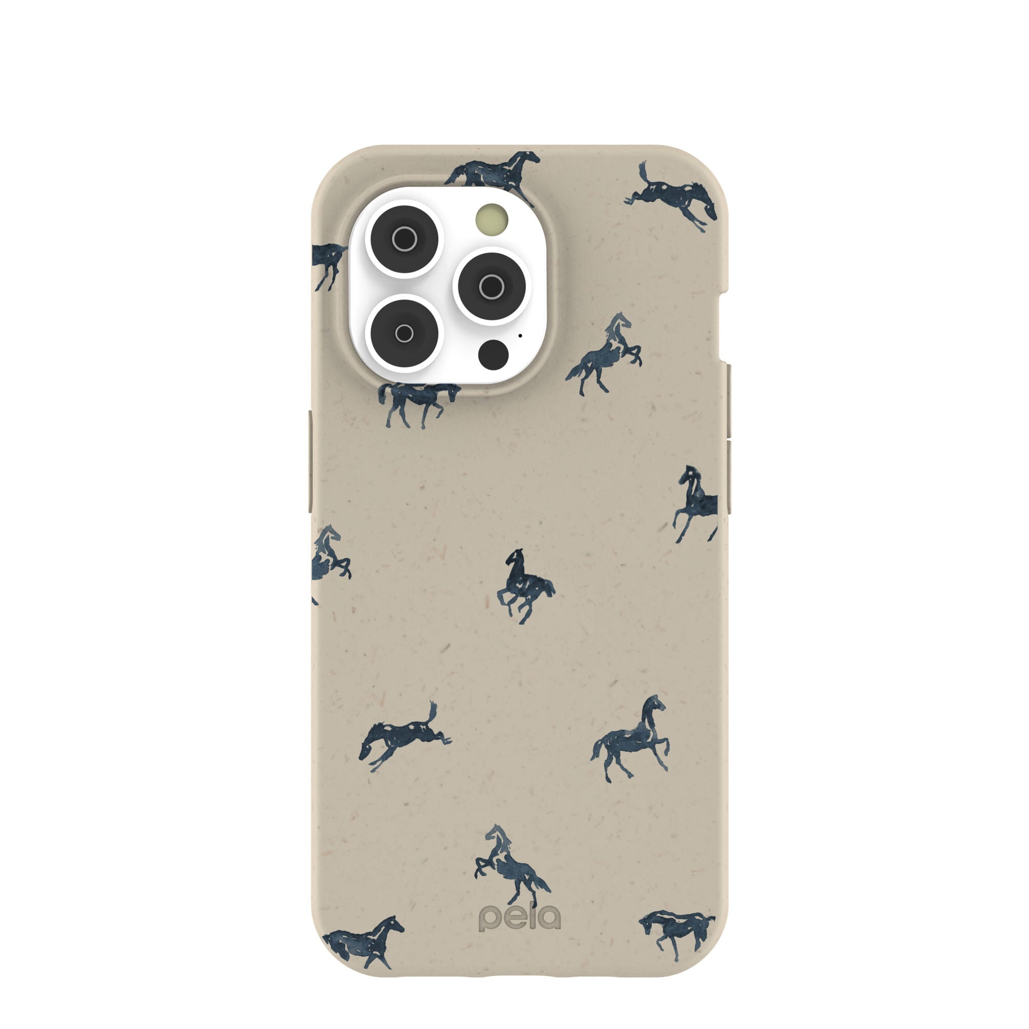 London Fog Mini Horses iPhone 14 Pro Case Refurbished - Pela Case refurbished available on Cerqular