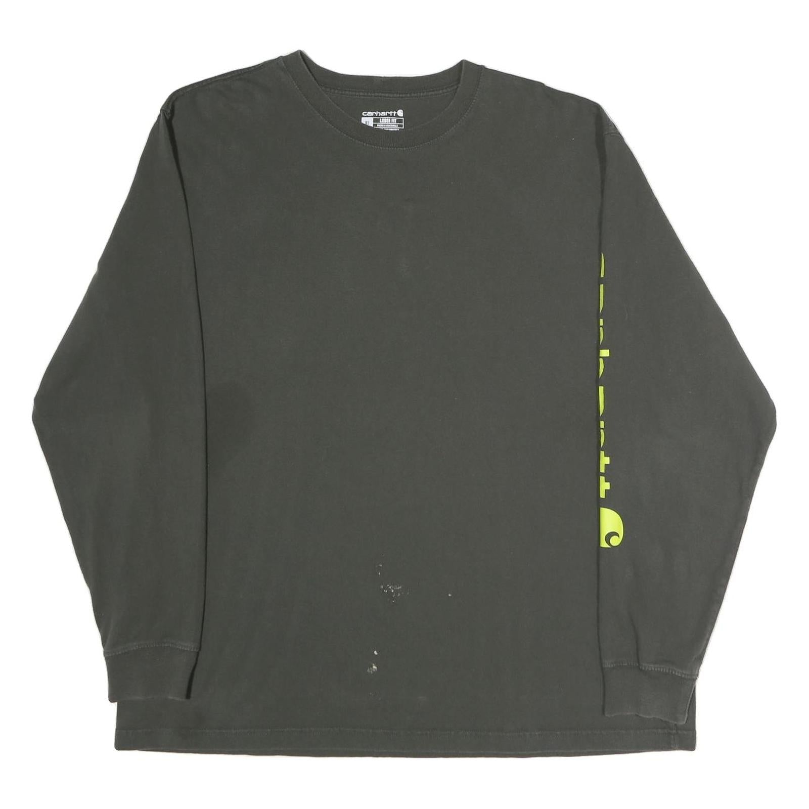 Buy CARHARTT Mens Black Long Sleeve Crew Neck Graphic T-Shirt XL Cotton Refurbished - $33.79 CARHARTT Mens Black Long Sleeve Crew Neck Graphic T-Shirt XL Cotton Refurbished - N/A refurbished available on Cerqular