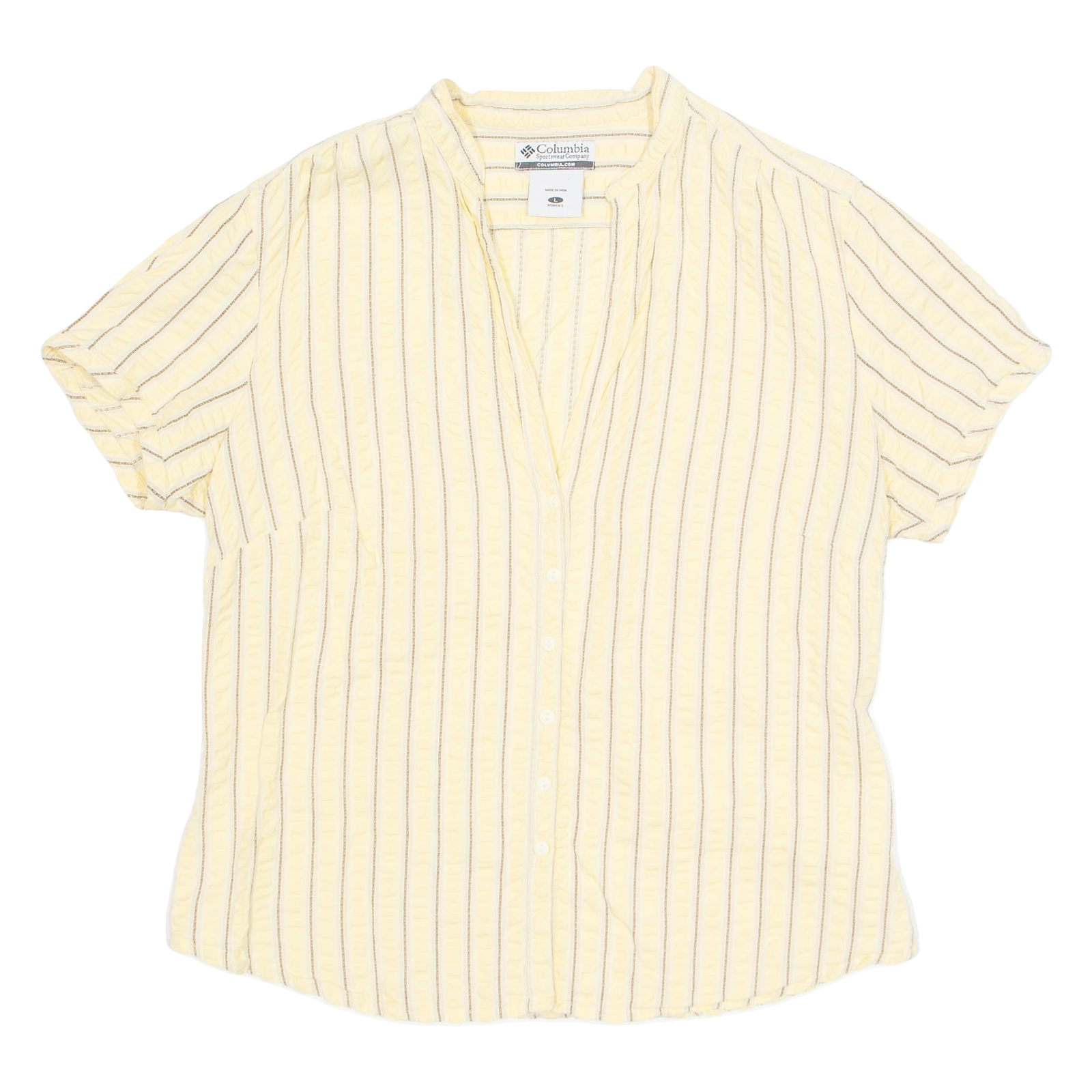 Buy COLUMBIA Womens Shirt Yellow V-Neck Striped L Refurbished - $28.59 COLUMBIA Womens Shirt Yellow V-Neck Striped L Refurbished - N/A refurbished available on Cerqular