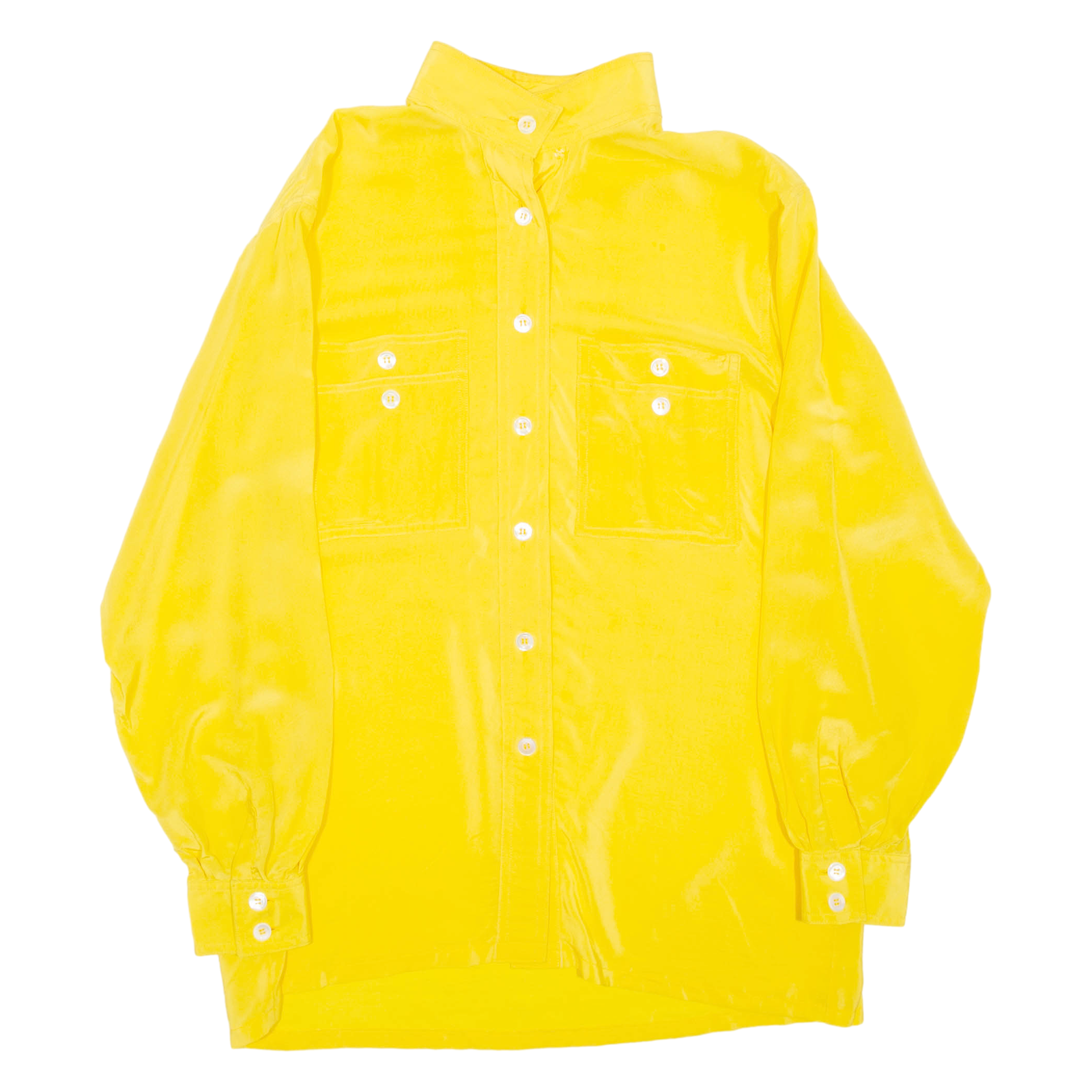 Womens Shirt Yellow High Neck Long Sleeve M Refurbished - N/A refurbished available on Cerqular