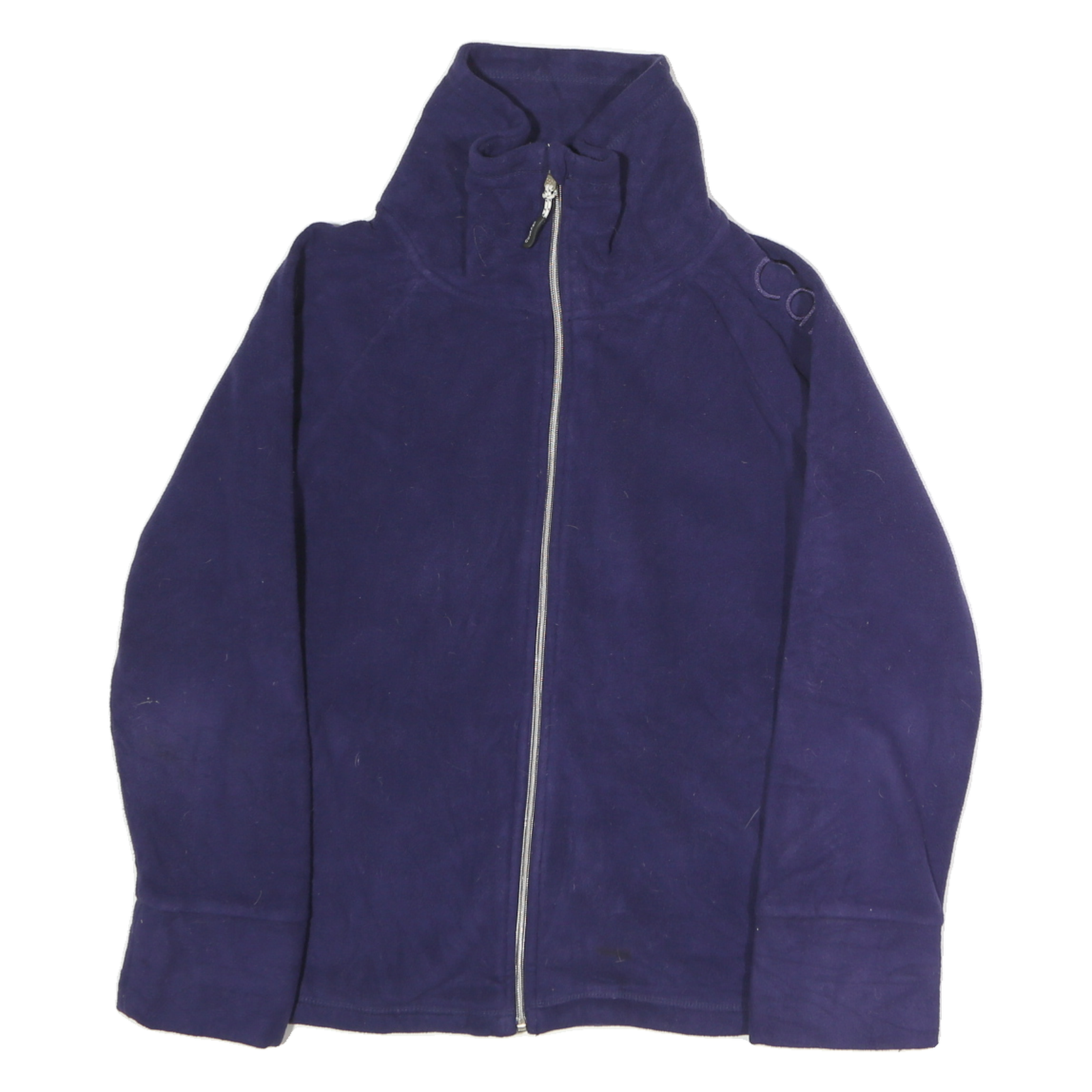 CALVIN KLEIN PERFORMANCE Womens Blue Jacket M Polyester Plain Zip Comfortable Refurbished - N/A refurbished available on Cerqular