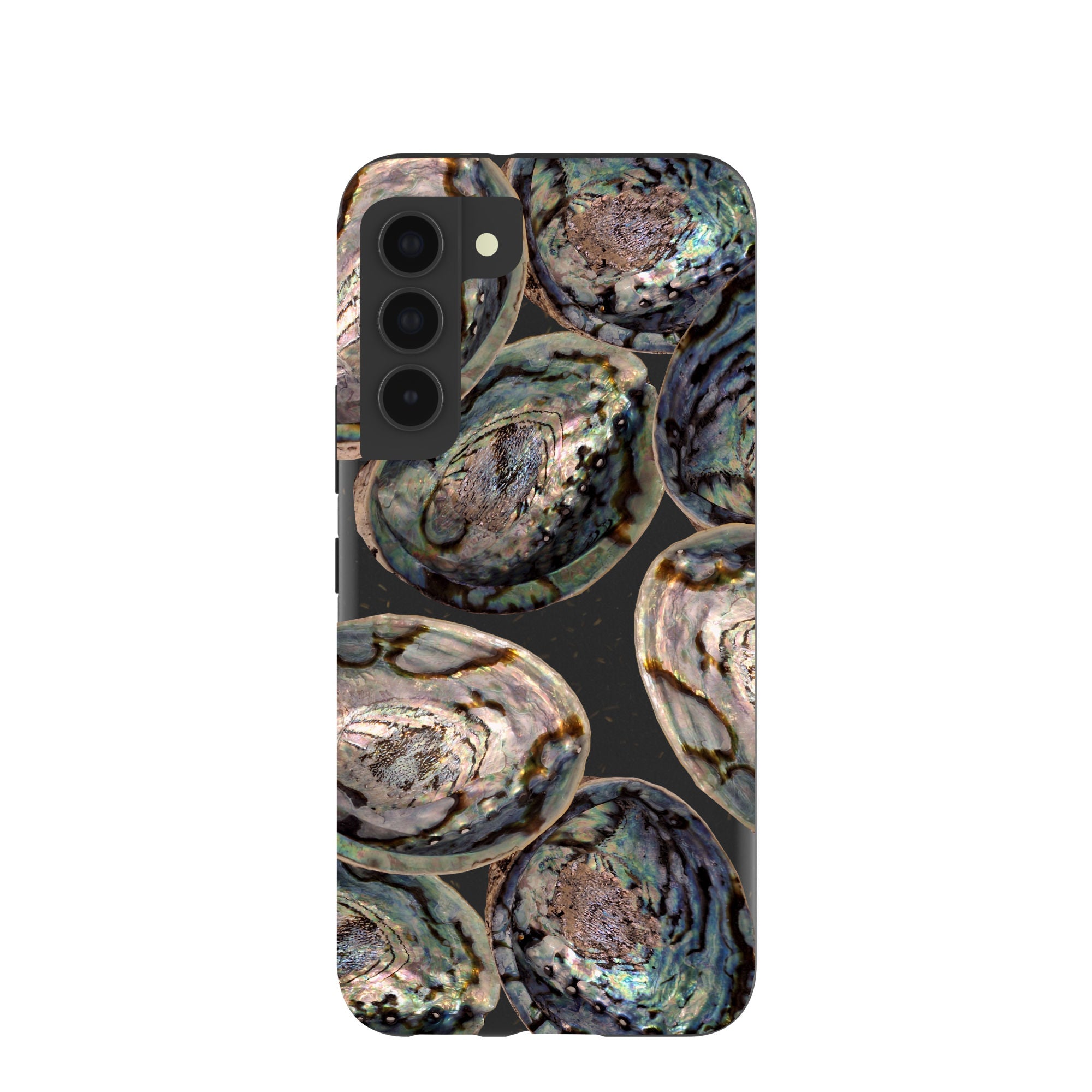 Black Abalone Shells Samsung Galaxy S22 Case Refurbished - Pela Case refurbished available on Cerqular