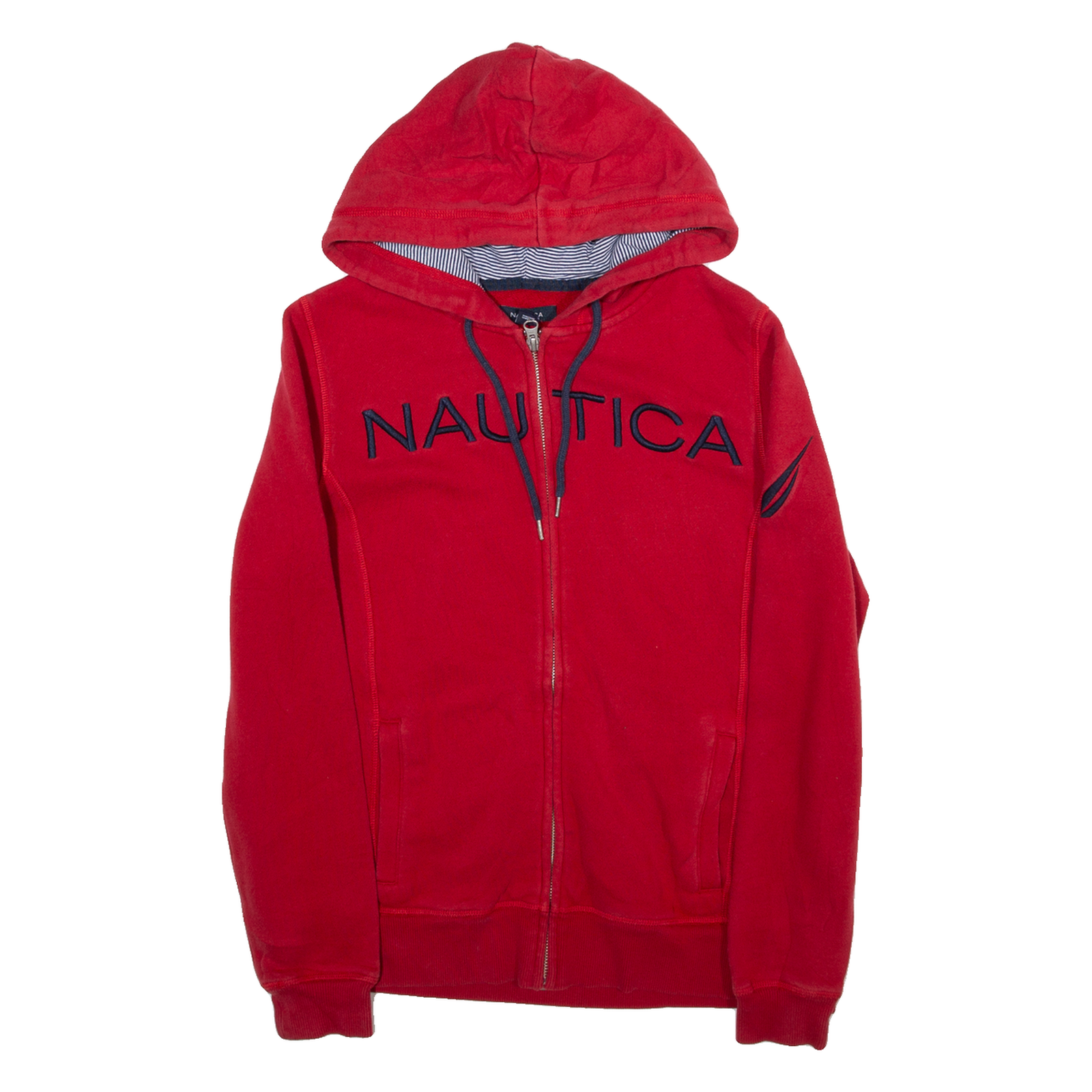 NAUTICA Mens Red Hoodie Full Zip M Refurbished - N/A refurbished available on Cerqular