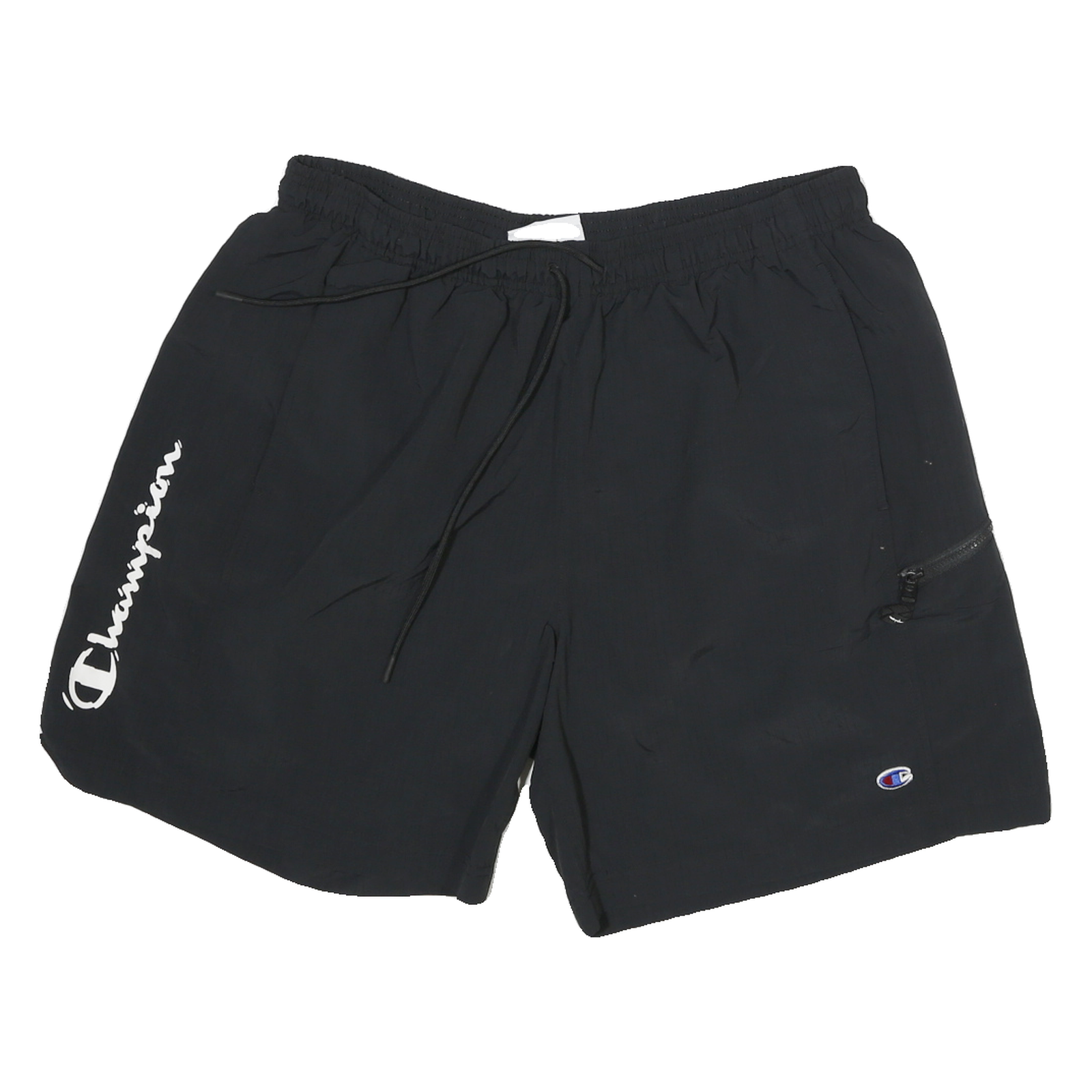 Buy CHAMPION Mens Shorts Black Casual Polyester Blend L W28 Logo Print Zip Pocket Refurbished - $25.99 CHAMPION Mens Shorts Black Casual Polyester Blend L W28 Logo Print Zip Pocket Refurbished - N/A refurbished available on Cerqular