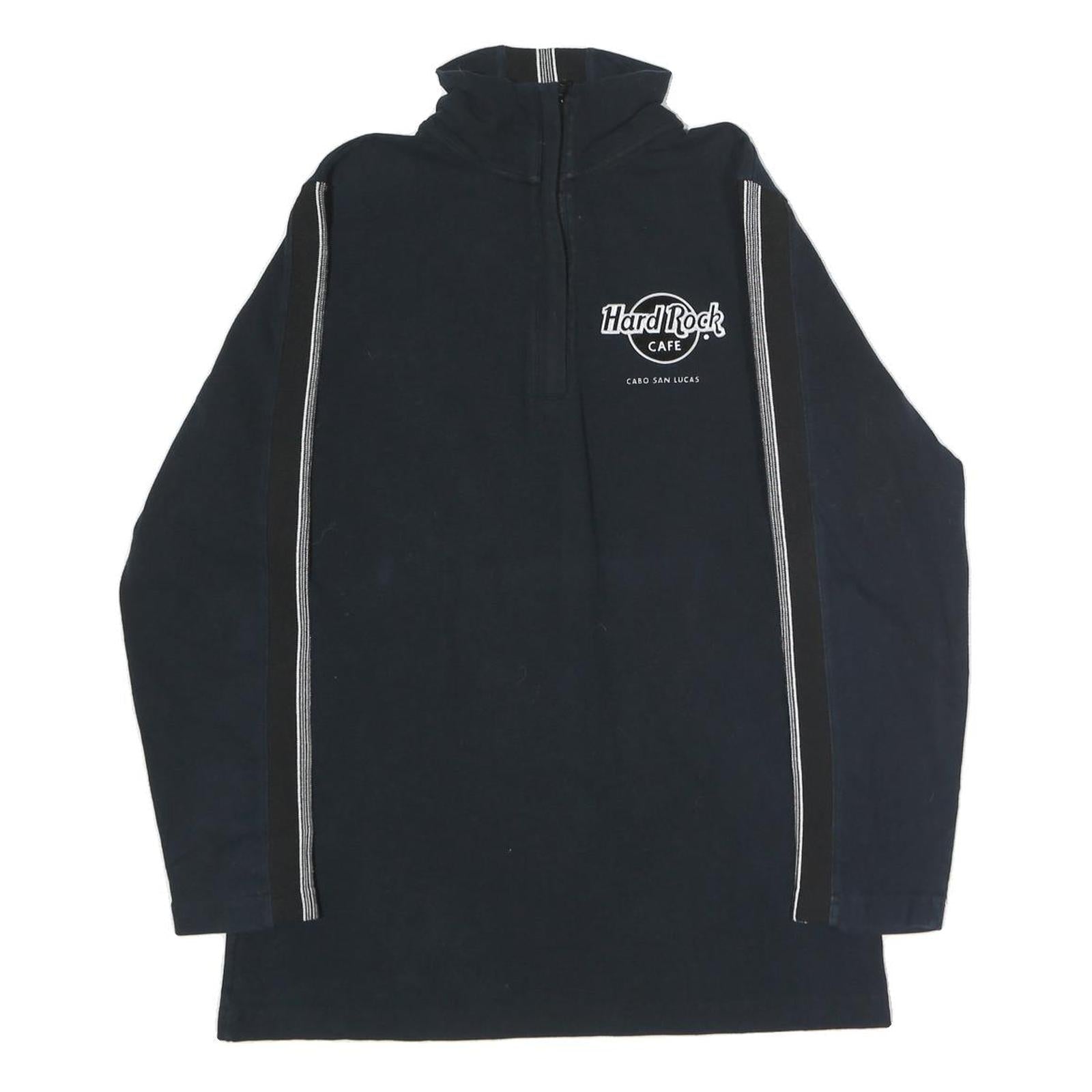 CARHARTT Mens Black Hard Rock Cafe Cable Stripe T-Shirt XL Long Sleeve Crew Neck Refurbished - N/A refurbished available on Cerqular