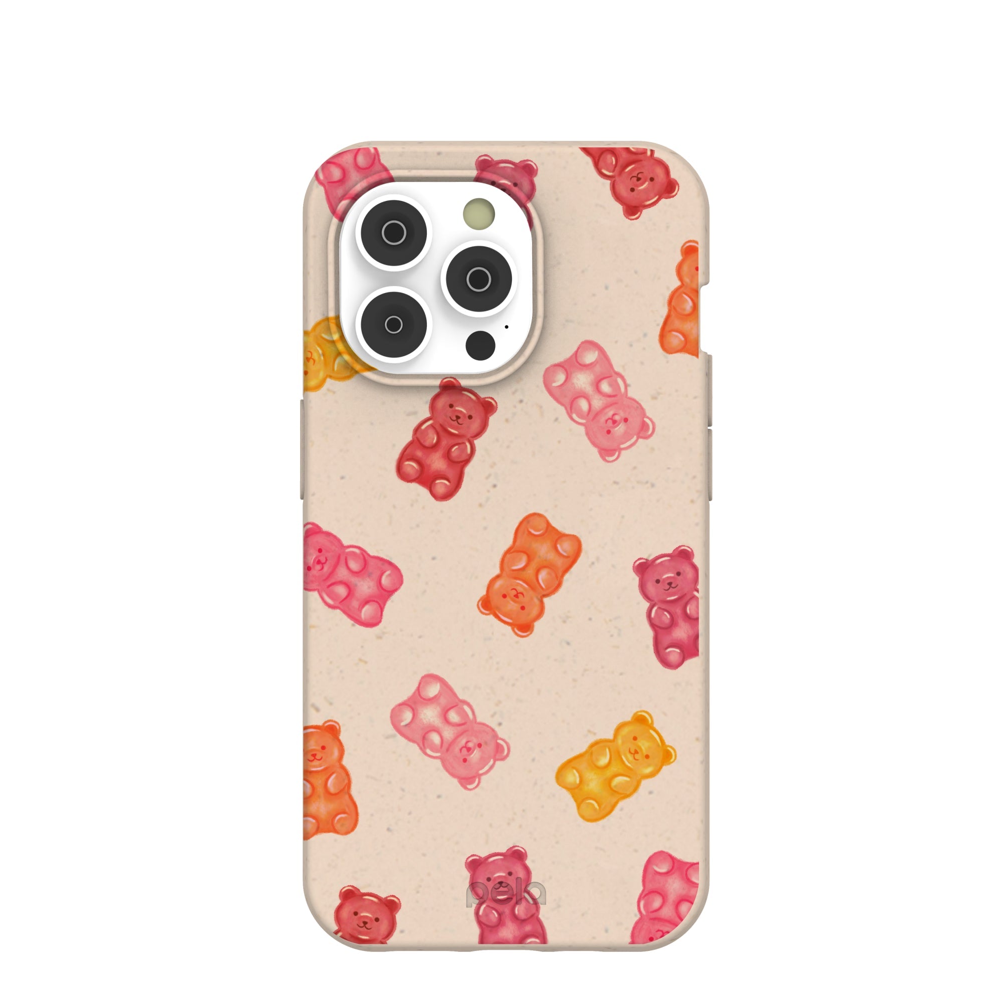 Seashell Gummy Bears iPhone 14 Pro Case Refurbished - Pela Case refurbished available on Cerqular