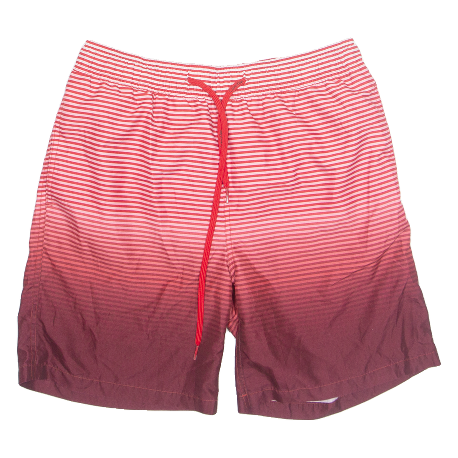 CALVIN KLEIN Mesh Lined Mens Swimming Shorts Red Relaxed Striped S W30 Refurbished - N/A refurbished available on Cerqular