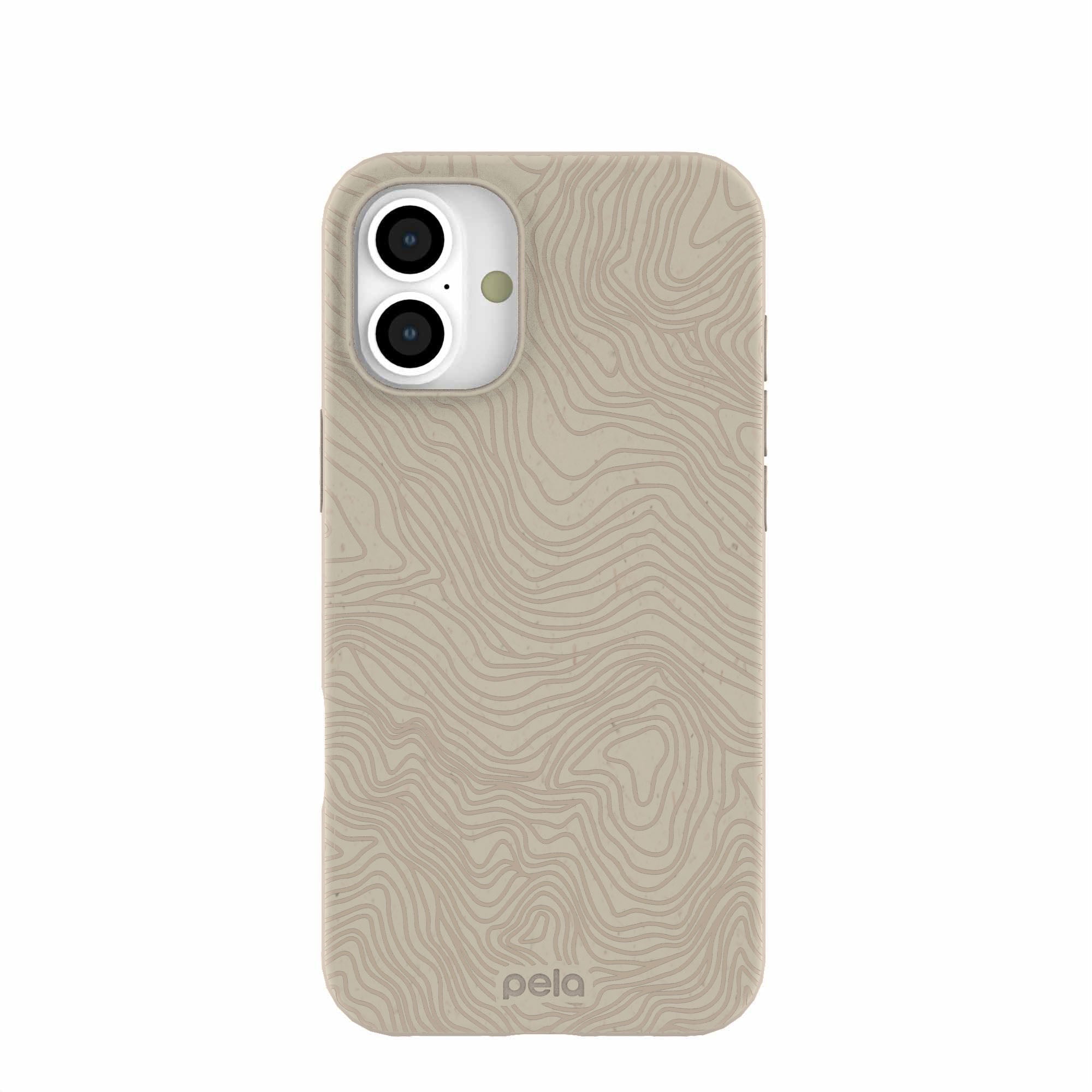 London Fog Trail Lines iPhone 16 Plus Case Refurbished - Pela Case refurbished available on Cerqular