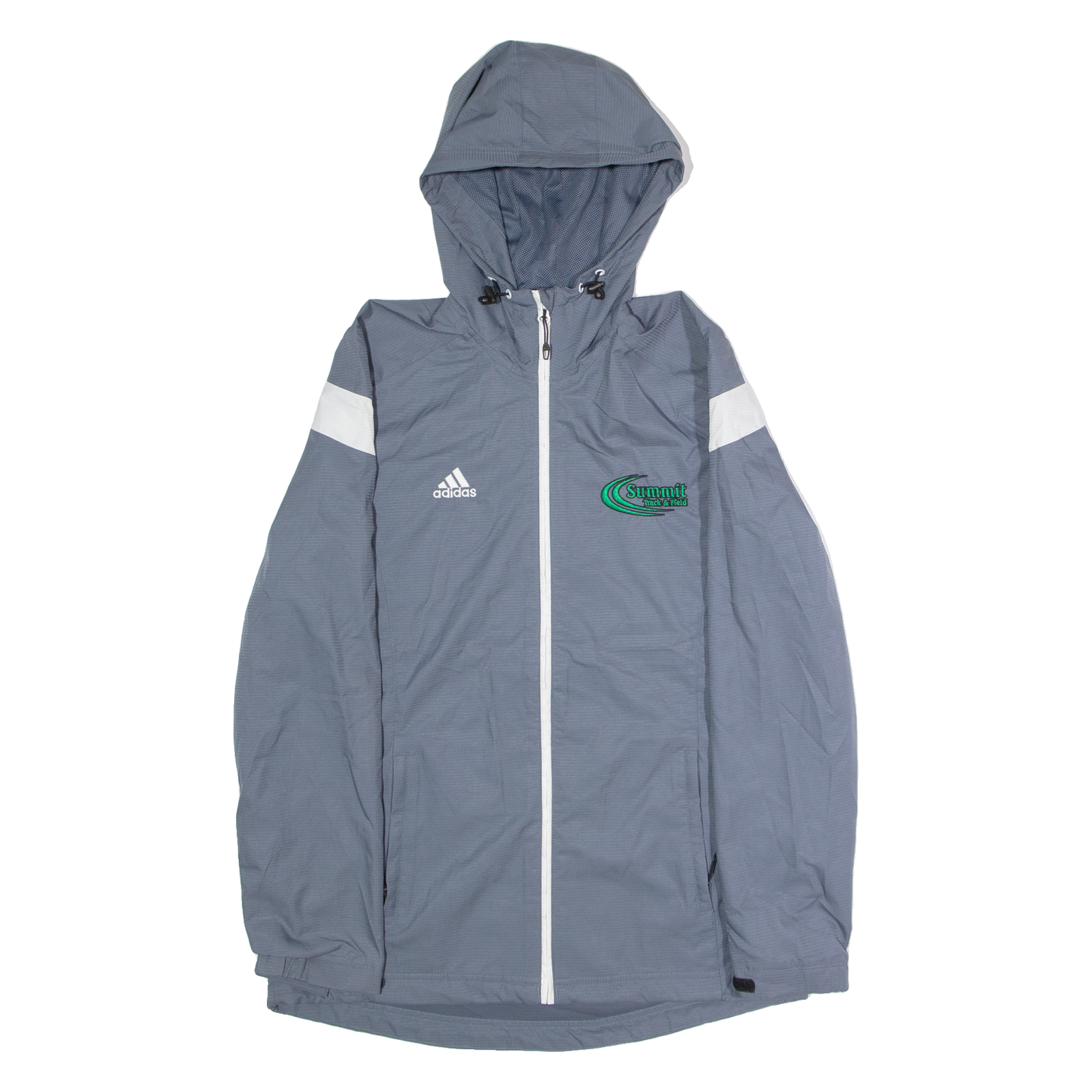 ADIDAS Summit Track And Field Mens Rain Jacket Grey Hooded M Refurbished - N/A refurbished available on Cerqular