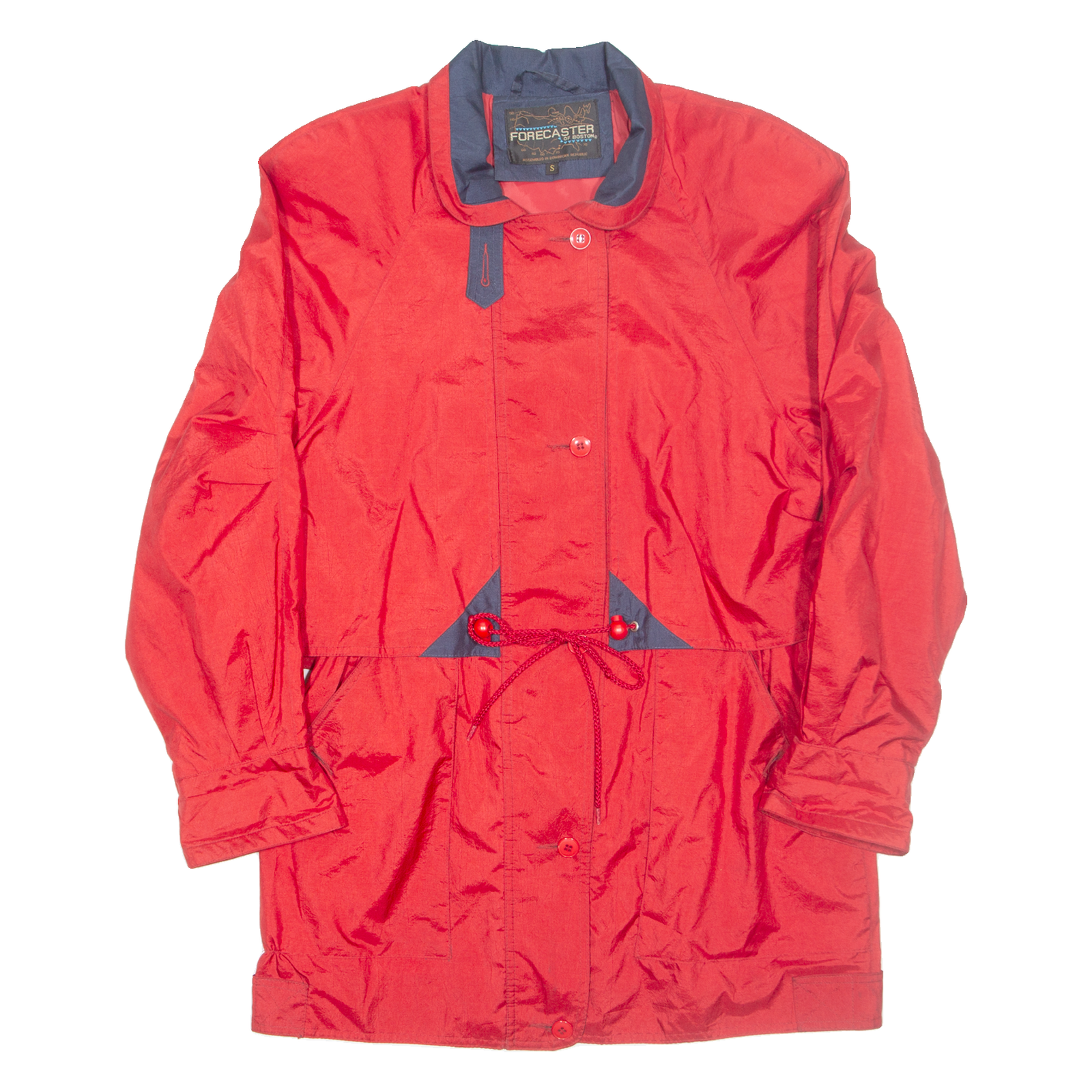 FORECASTER OF BOSTON Womens Coach Jacket Red Nylon S Refurbished - N/A refurbished available on Cerqular