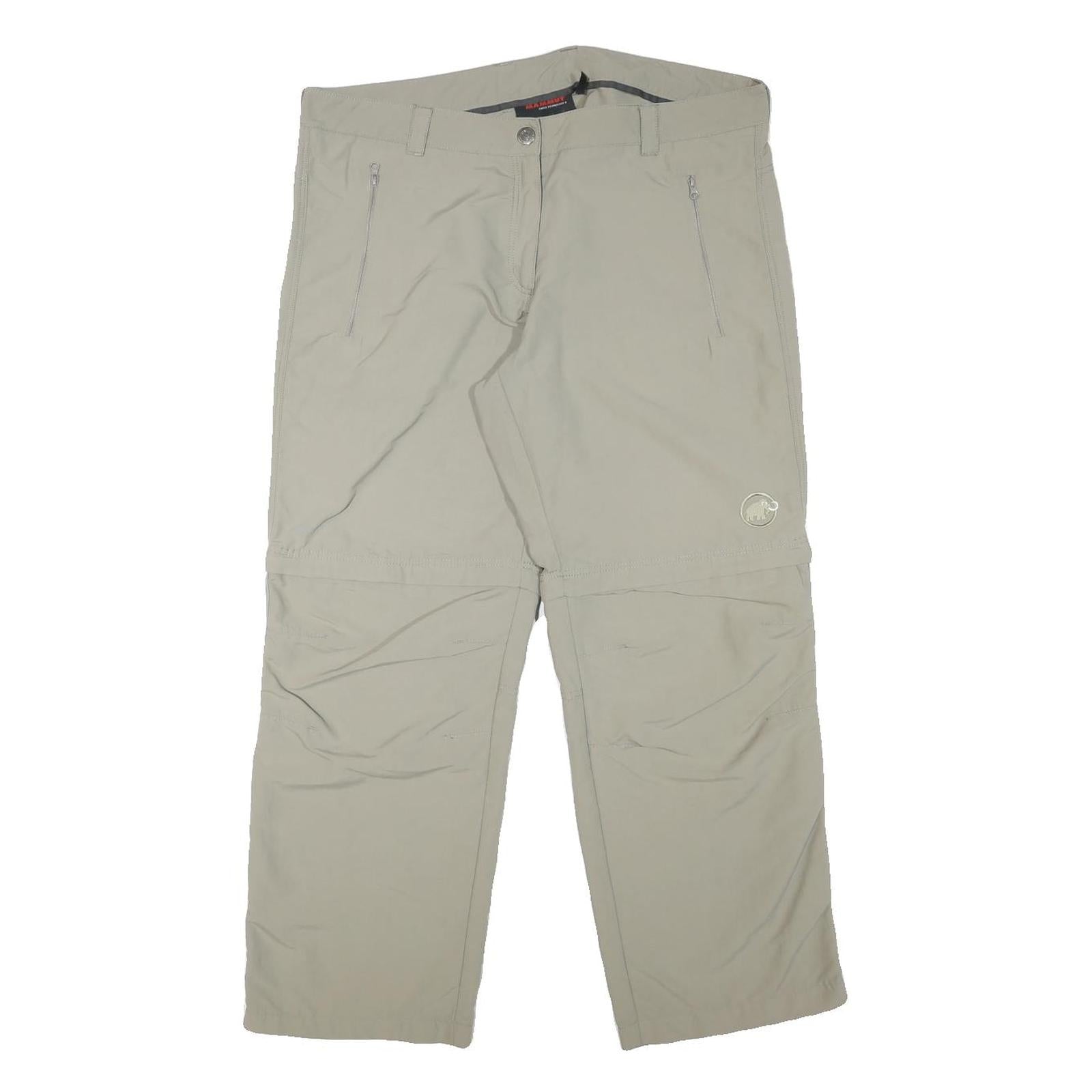 MAMMUT Womens Polyester Blend Beige Relaxed Straight Trousers W36 L27 Outdoor Refurbished - N/A refurbished available on Cerqular