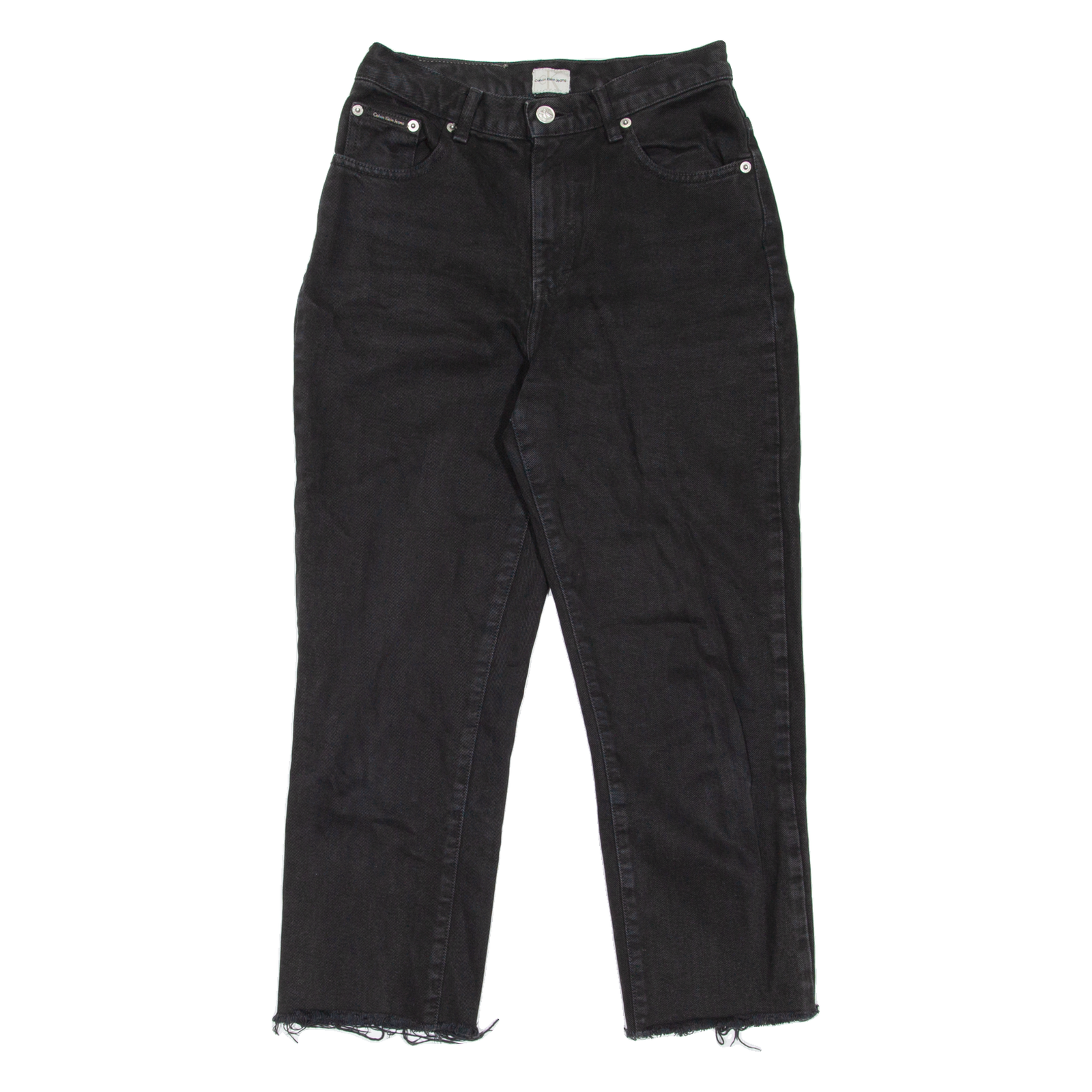 CALVIN KLEIN JEANS Womens Jeans Black Regular Mom W26 L23 Refurbished - N/A refurbished available on Cerqular