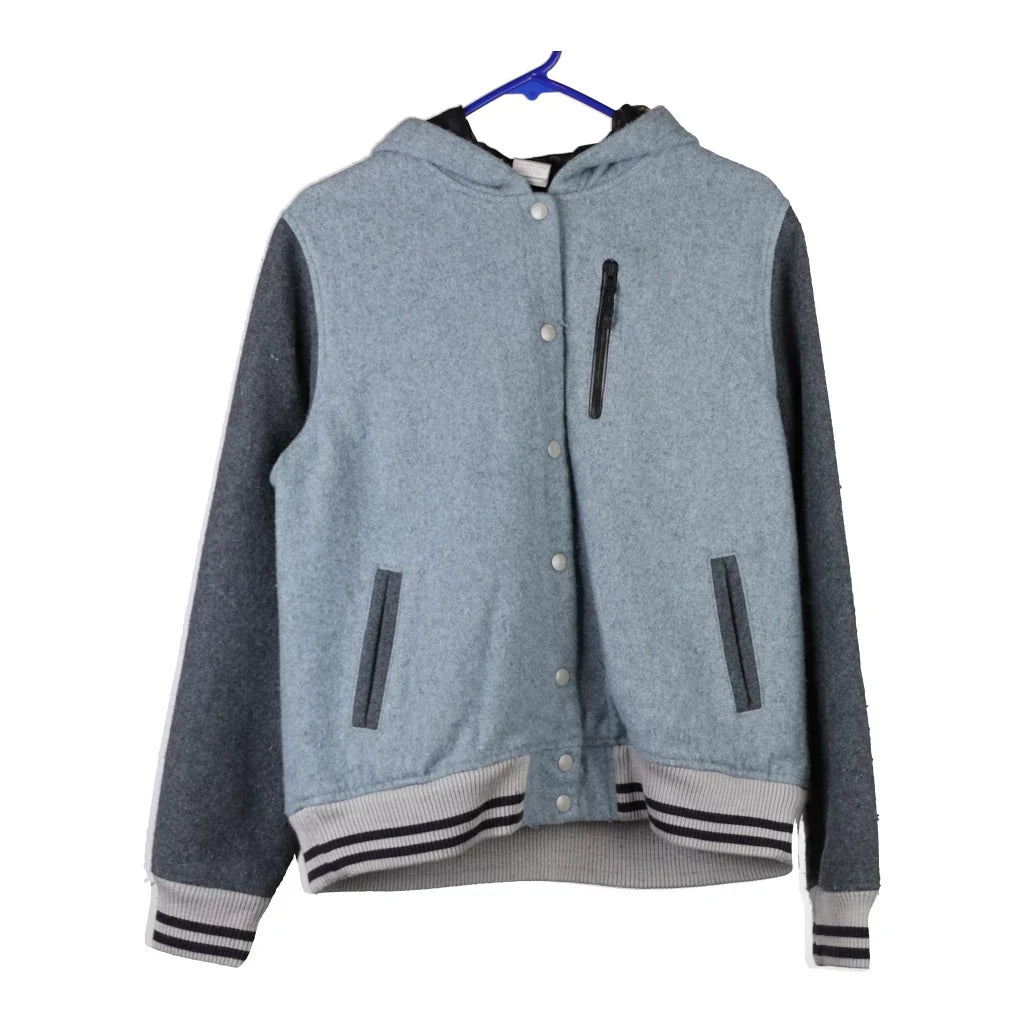 Nike Varsity Jacket - Large Blue Wool Refurbished - Thrifted (note: this is a term often used to describe second- refurbished available on Cerqular