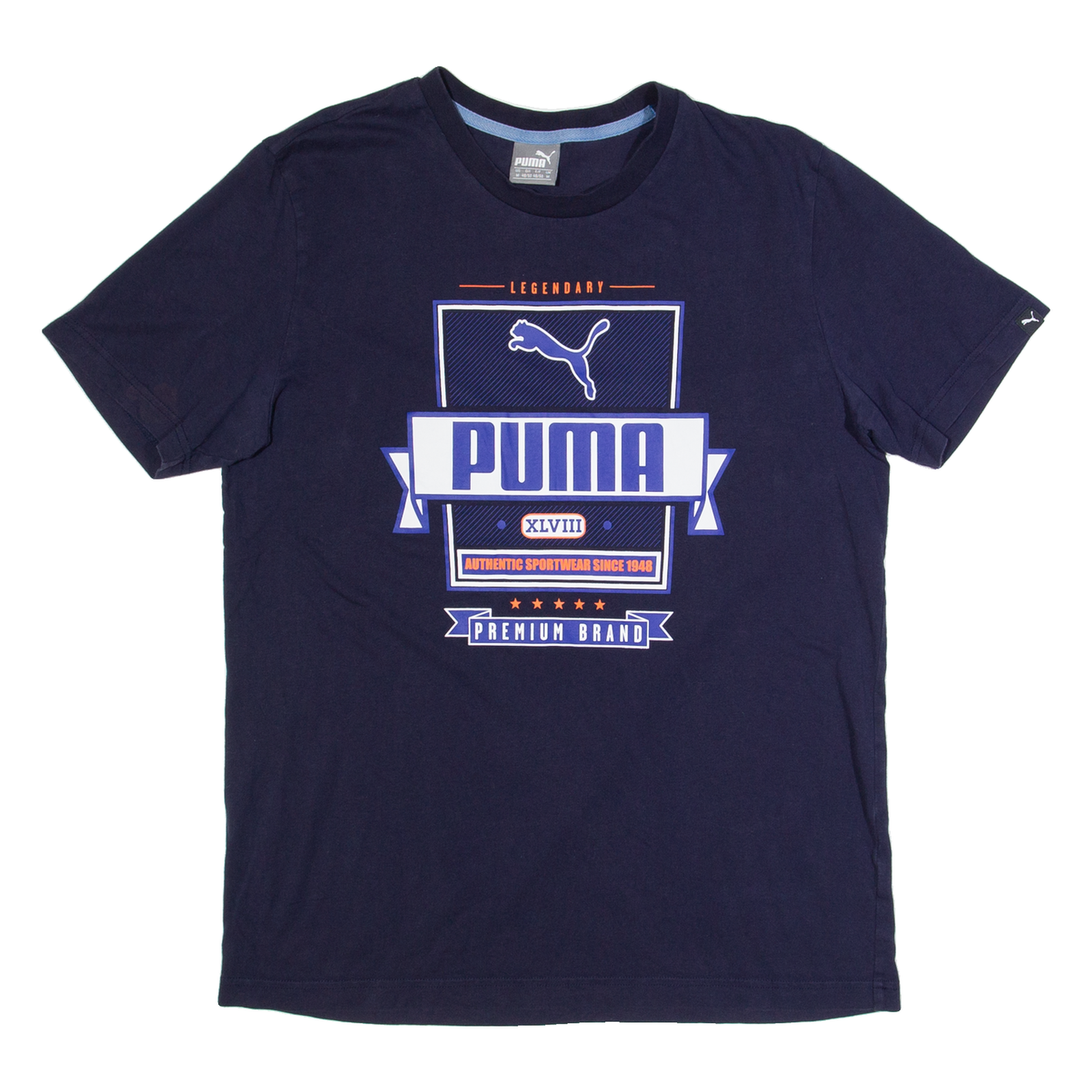 PUMA Mens T-Shirt Blue M Refurbished - N/A refurbished available on Cerqular