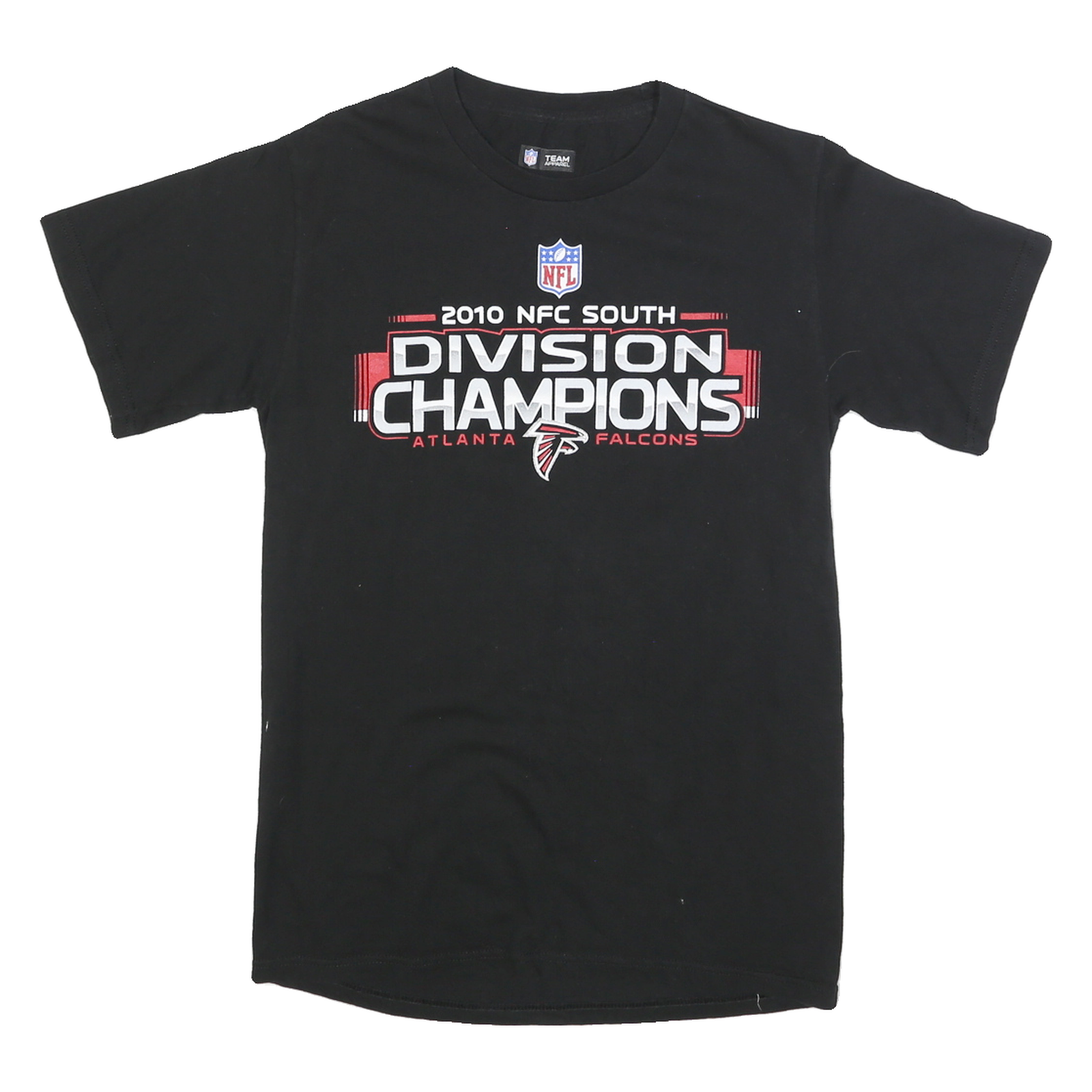 NFL Mens Black Atlanta Falcons Graphic T-Shirt S Short Sleeve Crew Neck 2010 NFC Refurbished - N/A refurbished available on Cerqular