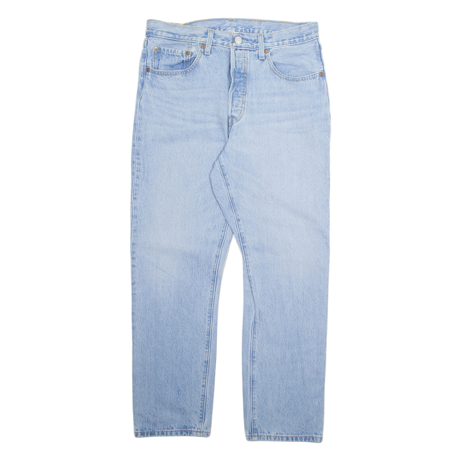 LEVI'S Womens Jeans Blue Regular Straight W30 L27 Refurbished - N/A refurbished available on Cerqular