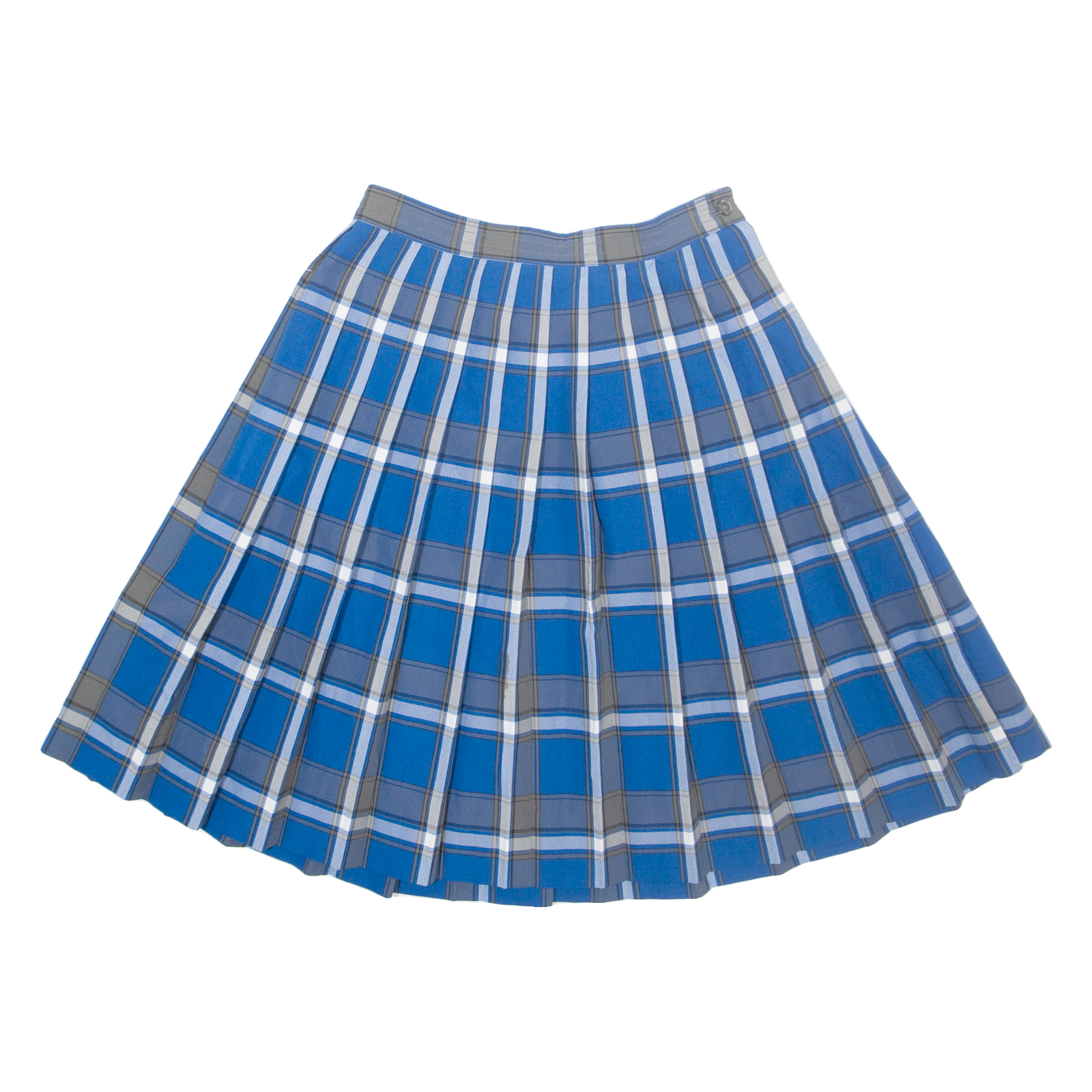 DENNIS Womens Pleated Skirt Blue Midi Check S Refurbished - N/A refurbished available on Cerqular