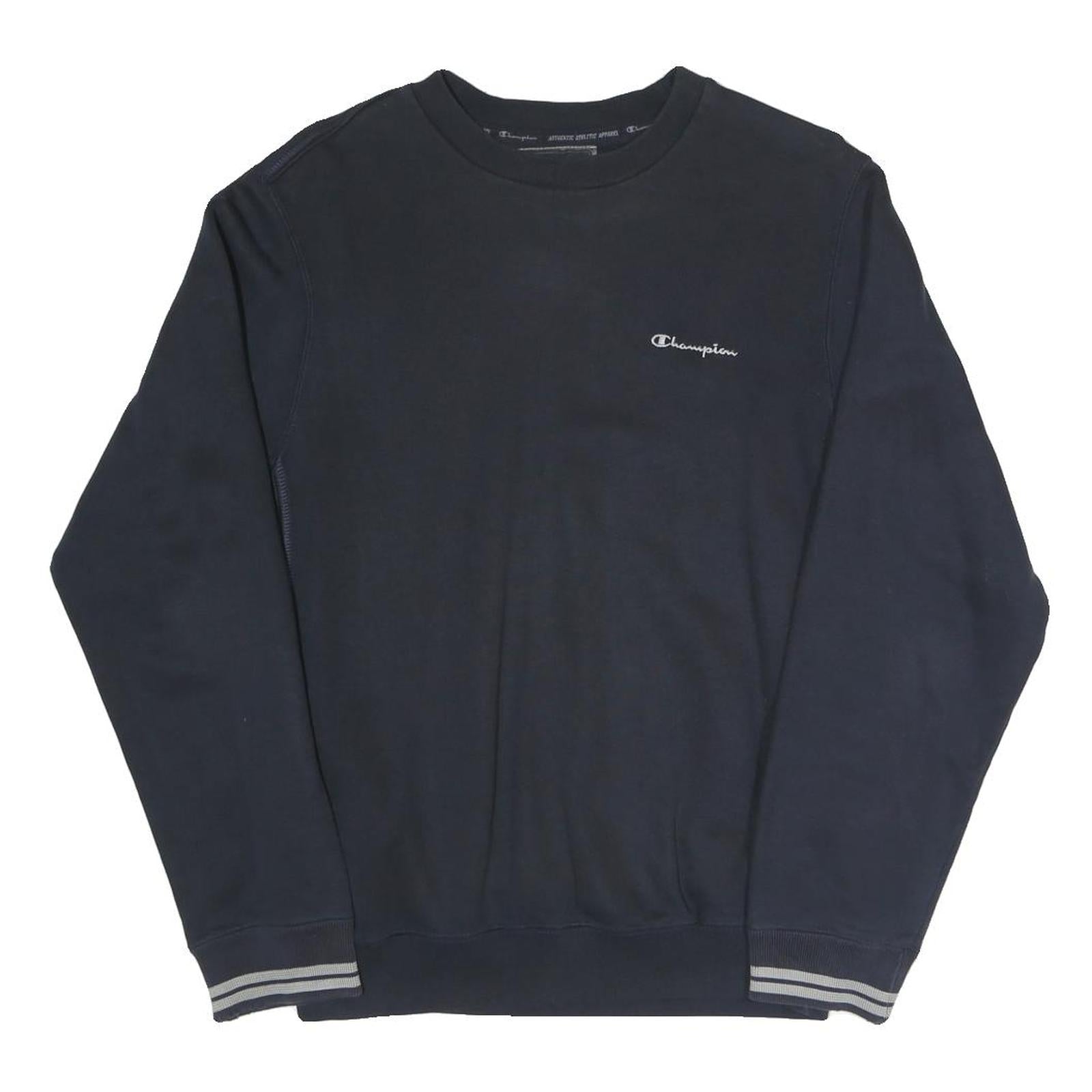 Buy CHAMPION Mens Black Pullover Sweatshirt M Stripe Cuffs Cotton Blend Casual Refurbished - $33.79 CHAMPION Mens Black Pullover Sweatshirt M Stripe Cuffs Cotton Blend Casual Refurbished - N/A refurbished available on Cerqular