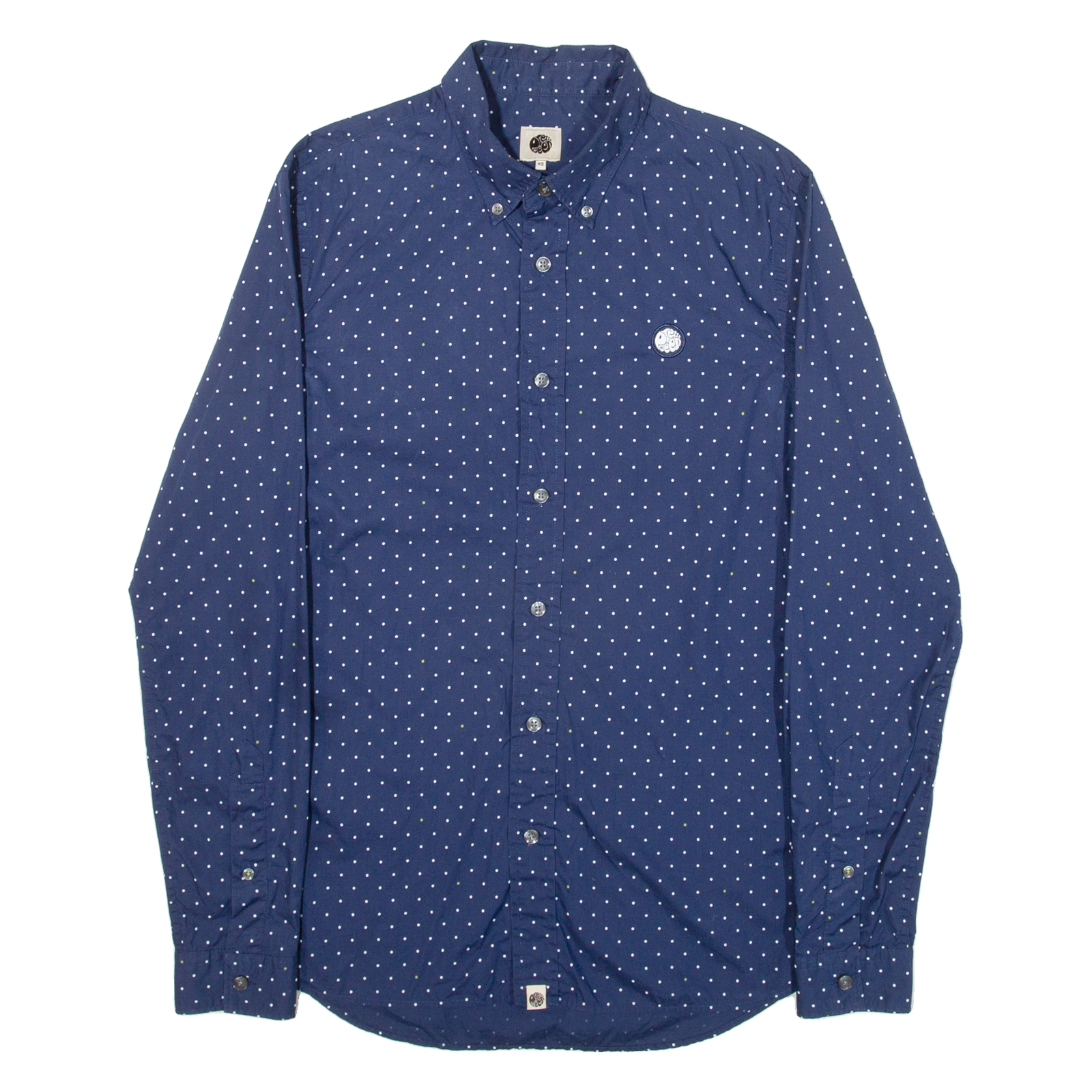 PRETTY GREEN Mens Shirt Blue Spotted Long Sleeve XS Refurbished - N/A refurbished available on Cerqular