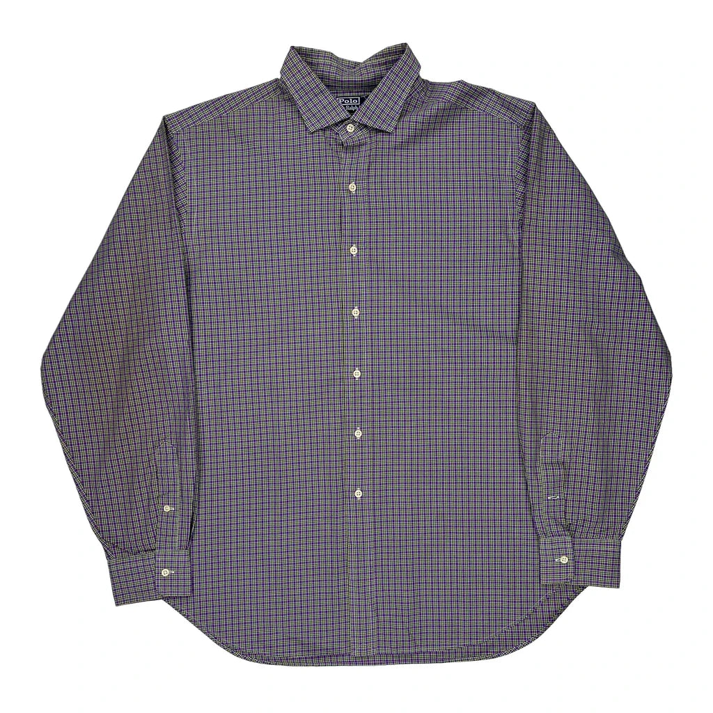 Polo By Ralph Lauren Checked Shirt - XL Multicoloured Cotton Refurbished - Thrifted (note: this is a term often used to describe second- refurbished available on Cerqular