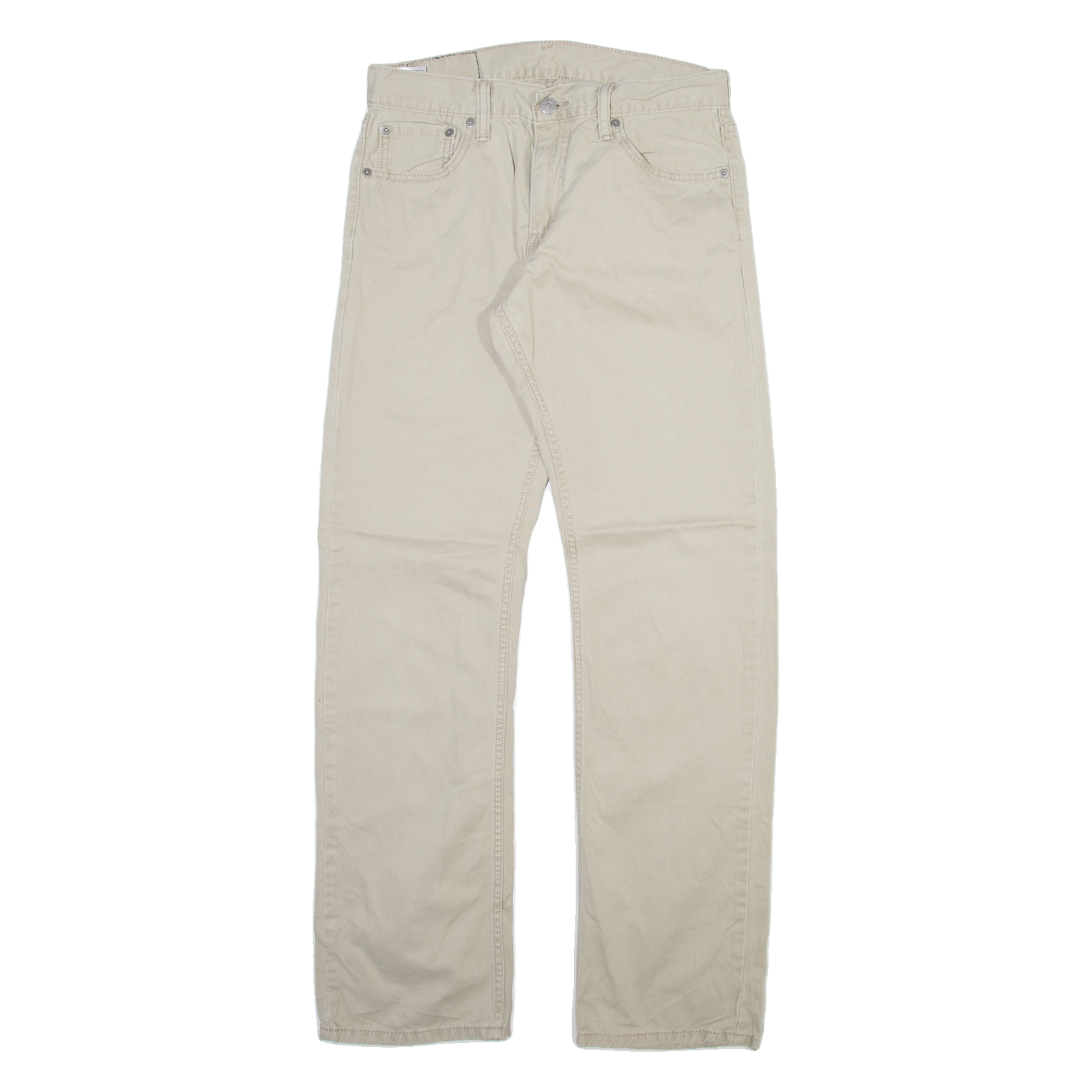 LEVI'S 514 Mens Trousers Beige Slim Straight W30 L32 Refurbished - N/A refurbished available on Cerqular