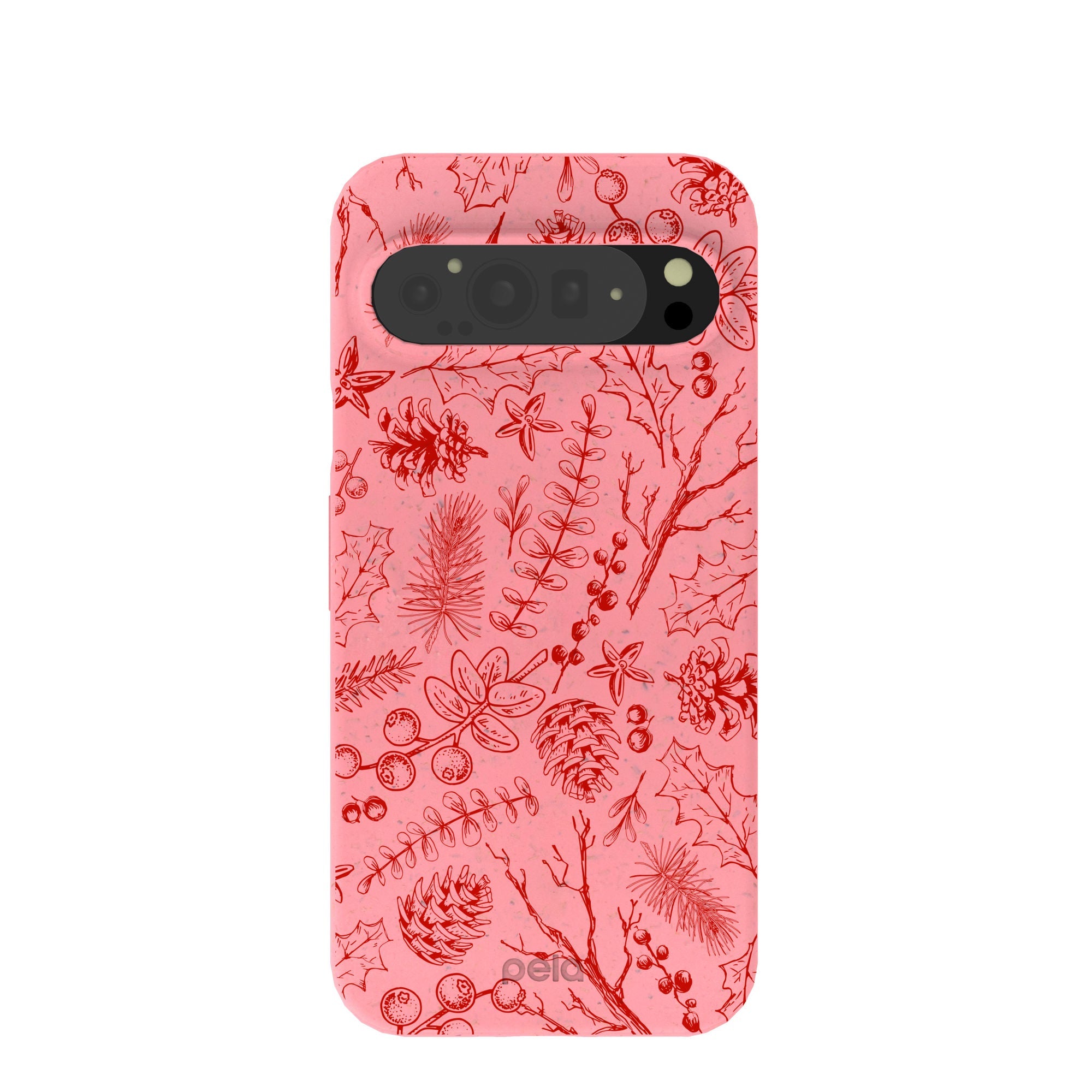 Bubblegum Pink Festive Forest Google Pixel 9 Pro XL Case Refurbished - Pela Case refurbished available on Cerqular
