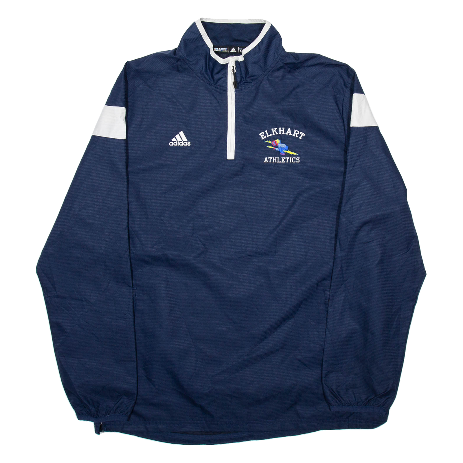 ADIDAS Elkhart Athletics Mens Pullover Jacket Blue USA L Refurbished - N/A refurbished available on Cerqular