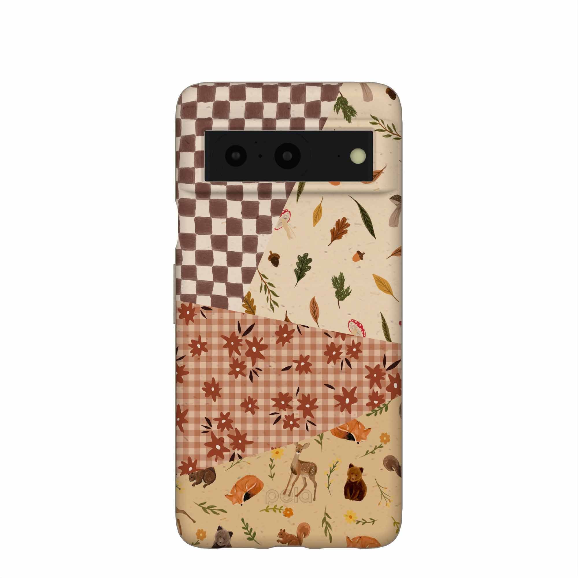 Seashell Autumn Quilt Google Pixel 8 Case Refurbished - Pela Case refurbished available on Cerqular