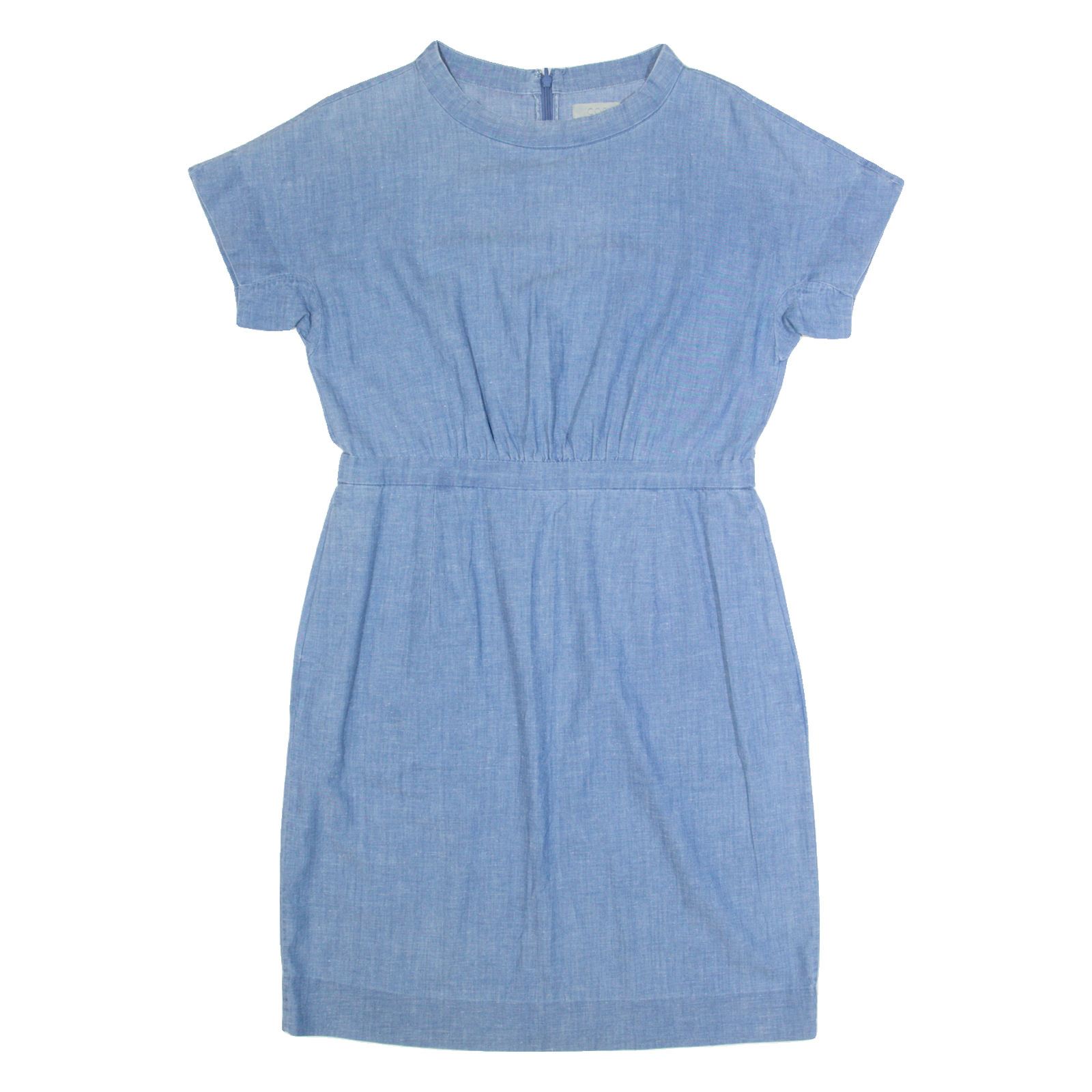 COS Womens Day Dress Blue Short Sleeve Knee Length M Refurbished - N/A refurbished available on Cerqular