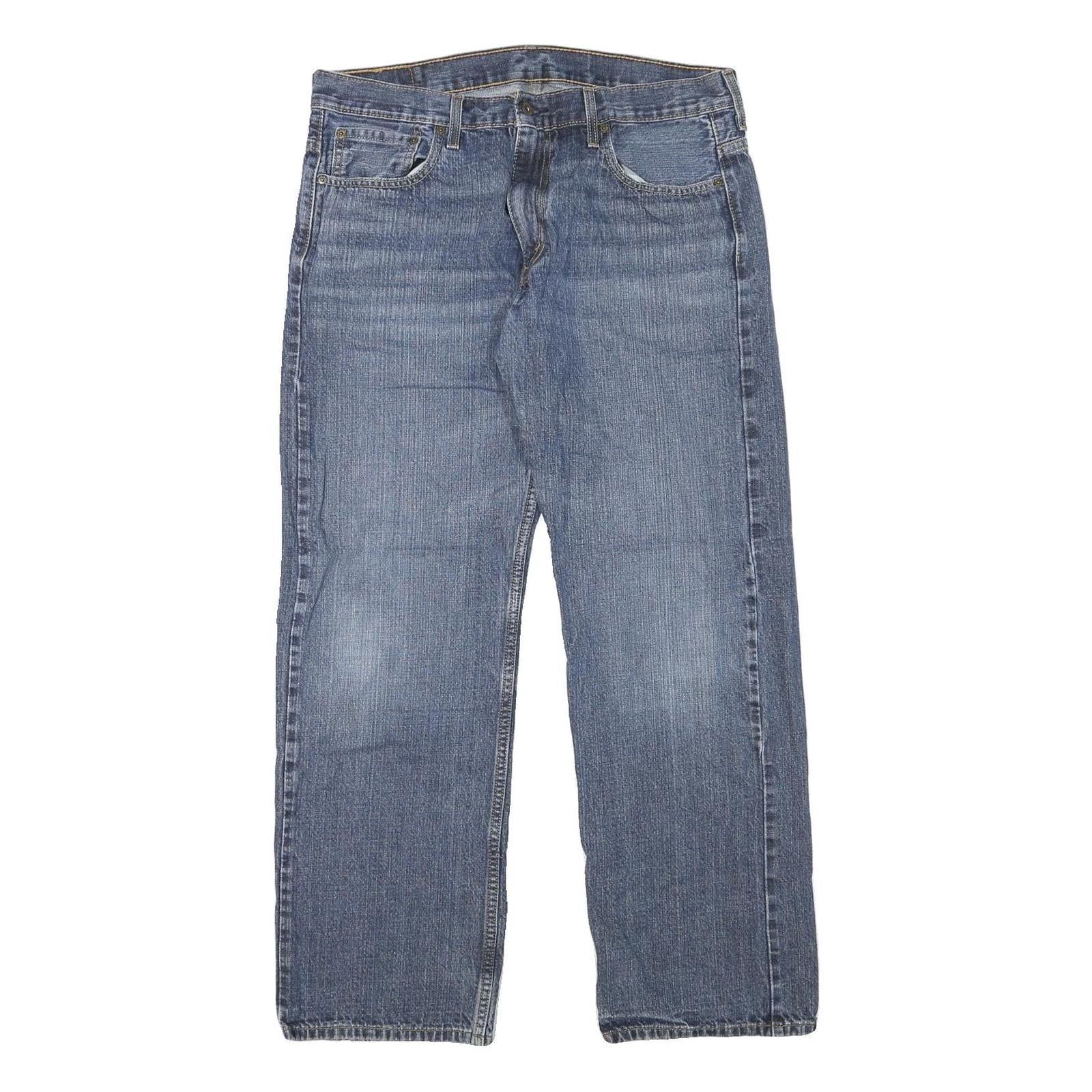 LEVI'S Mens Relaxed Blue Denim Jeans W34 L30 Cotton Blend Zip Casual Wear Refurbished - N/A refurbished available on Cerqular