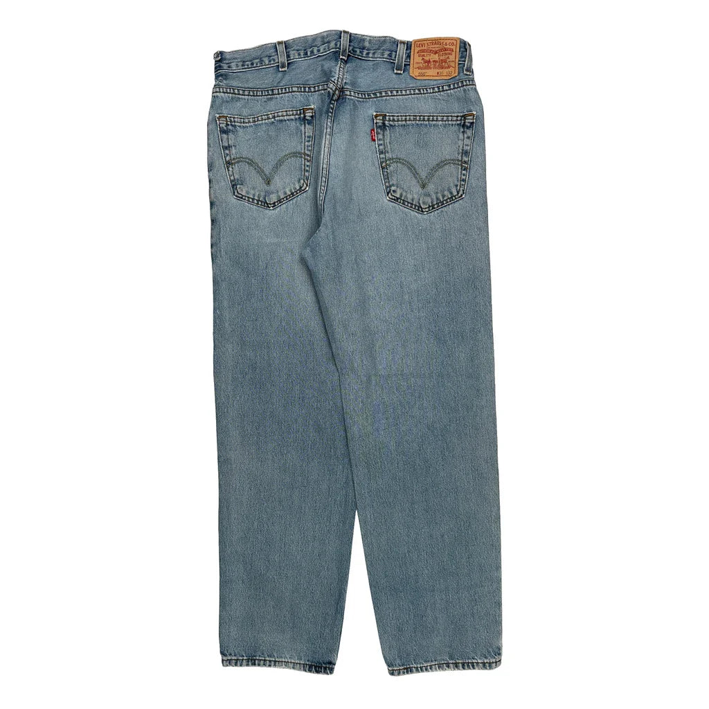 Levis 550 Jeans - 34W 30L Light Wash Cotton Refurbished - Thrifted (note: this is a term often used to describe second- refurbished available on Cerqular