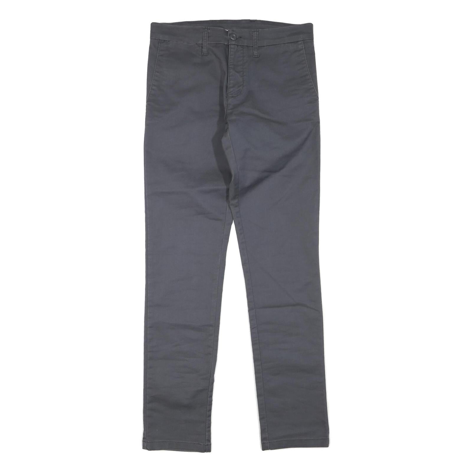 CARHARTT Mens Polyester Blend Regular Fit Straight Trousers W32 L33 Dark Grey Refurbished - N/A refurbished available on Cerqular