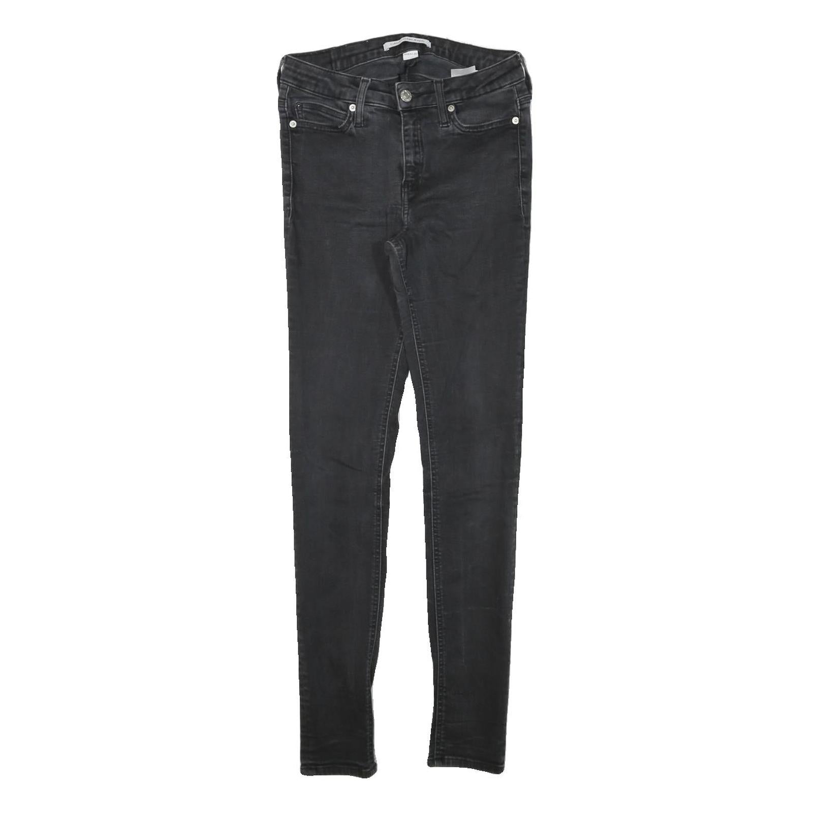 CALVIN KLEIN JEANS Womens Slim Black Denim Skinny Cotton Blend W24 L27 Stylish Refurbished - N/A refurbished available on Cerqular