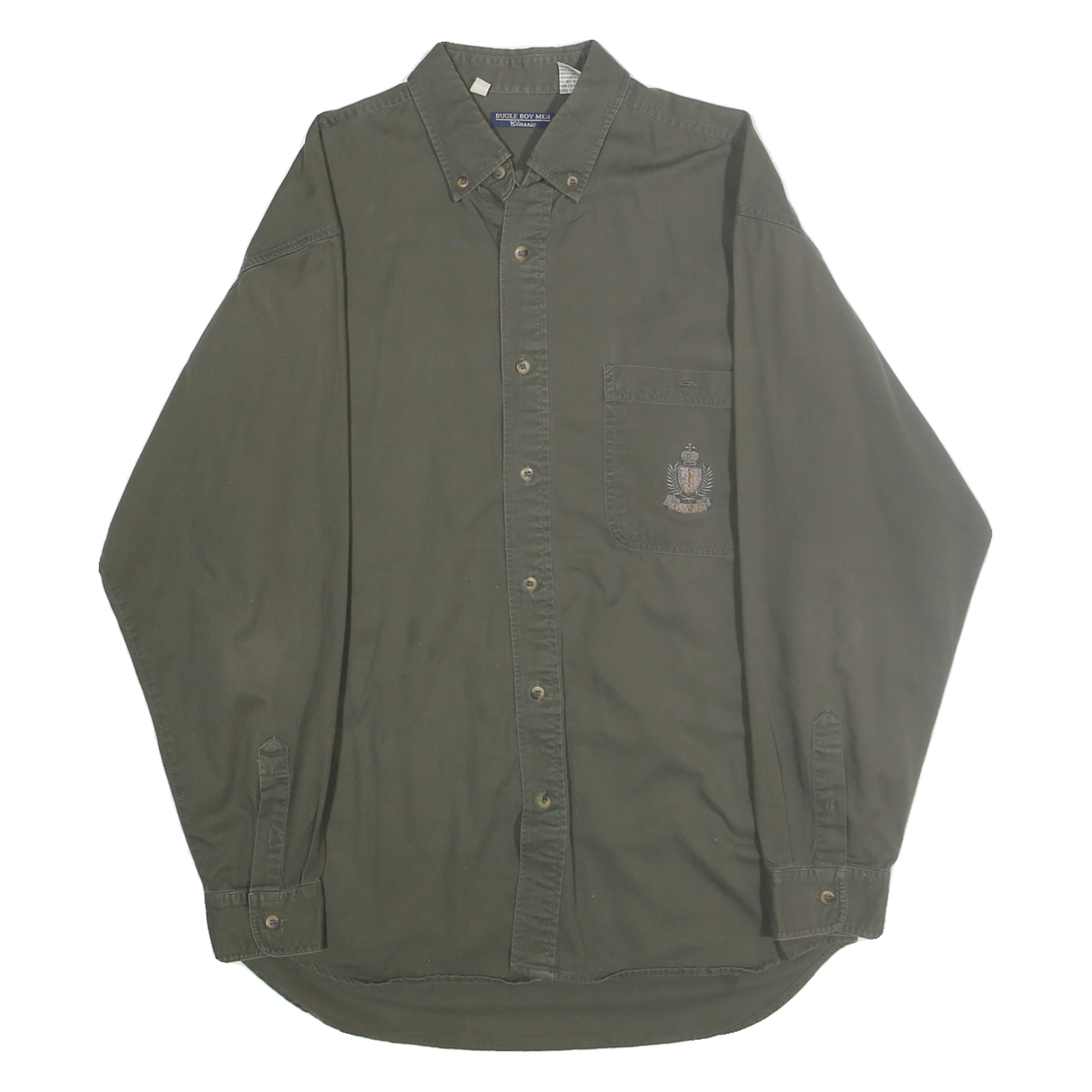 Buy BUGLE BOY Mens Green Classic Cotton Shirt L Button Down Long Sleeve Refurbished - $49.39 BUGLE BOY Mens Green Classic Cotton Shirt L Button Down Long Sleeve Refurbished - N/A refurbished available on Cerqular