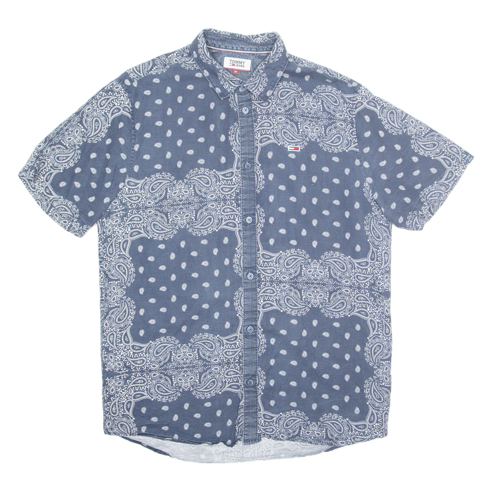 TOMMY HILFIGER Mens Shirt Blue Paisley S Refurbished - N/A refurbished available on Cerqular