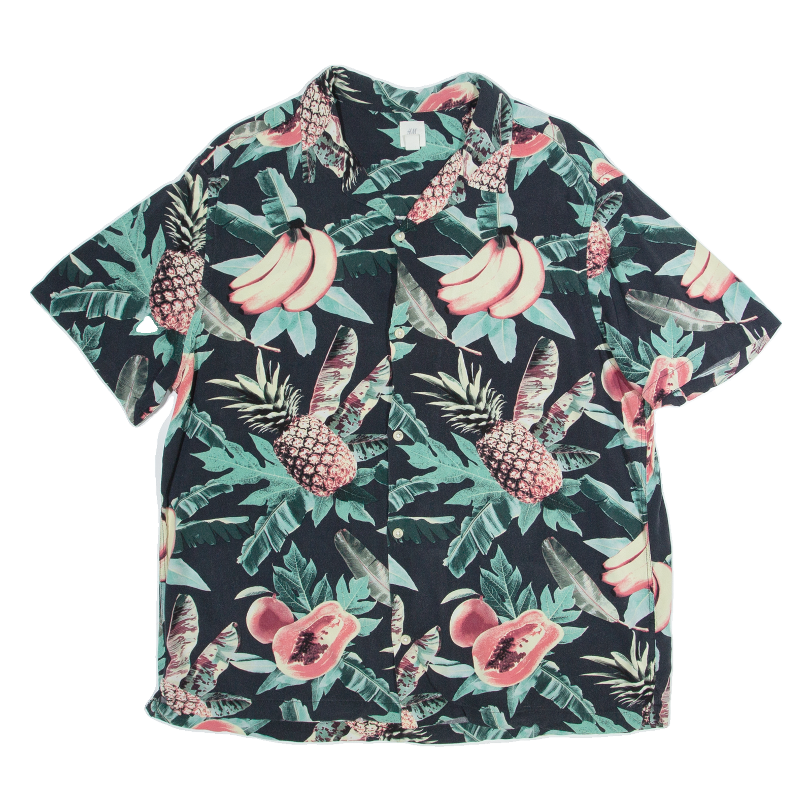 H&M Mens Hawaiian Shirt Black L Refurbished - N/A refurbished available on Cerqular