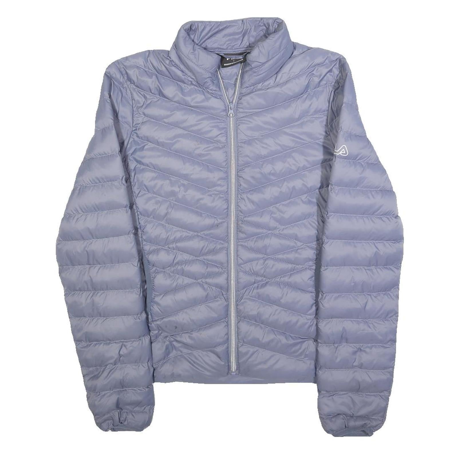 FILA Womens Blue Light Blue Puffer Jacket S Polyester Zip Outdoor Casual Refurbished - N/A refurbished available on Cerqular