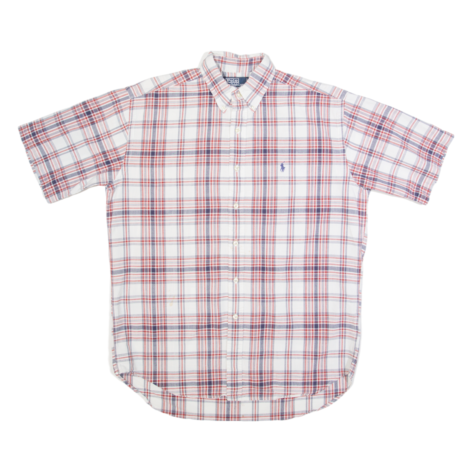 POLO RALPH LAUREN Blaire Mens Shirt Red Plaid M Refurbished - N/A refurbished available on Cerqular