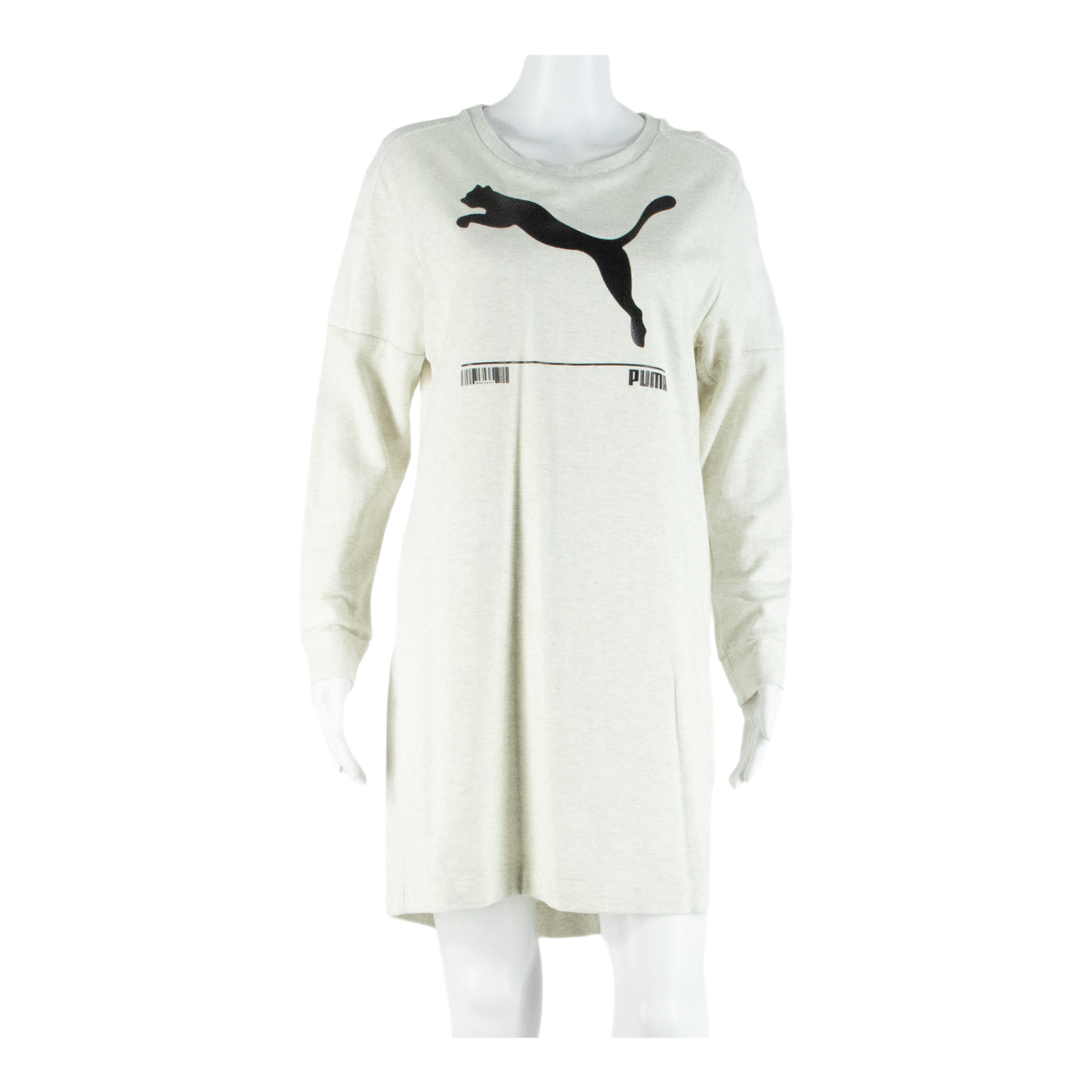 PUMA Womens Jumper Dress Cream Long Sleeve Knee Length S Refurbished - N/A refurbished available on Cerqular