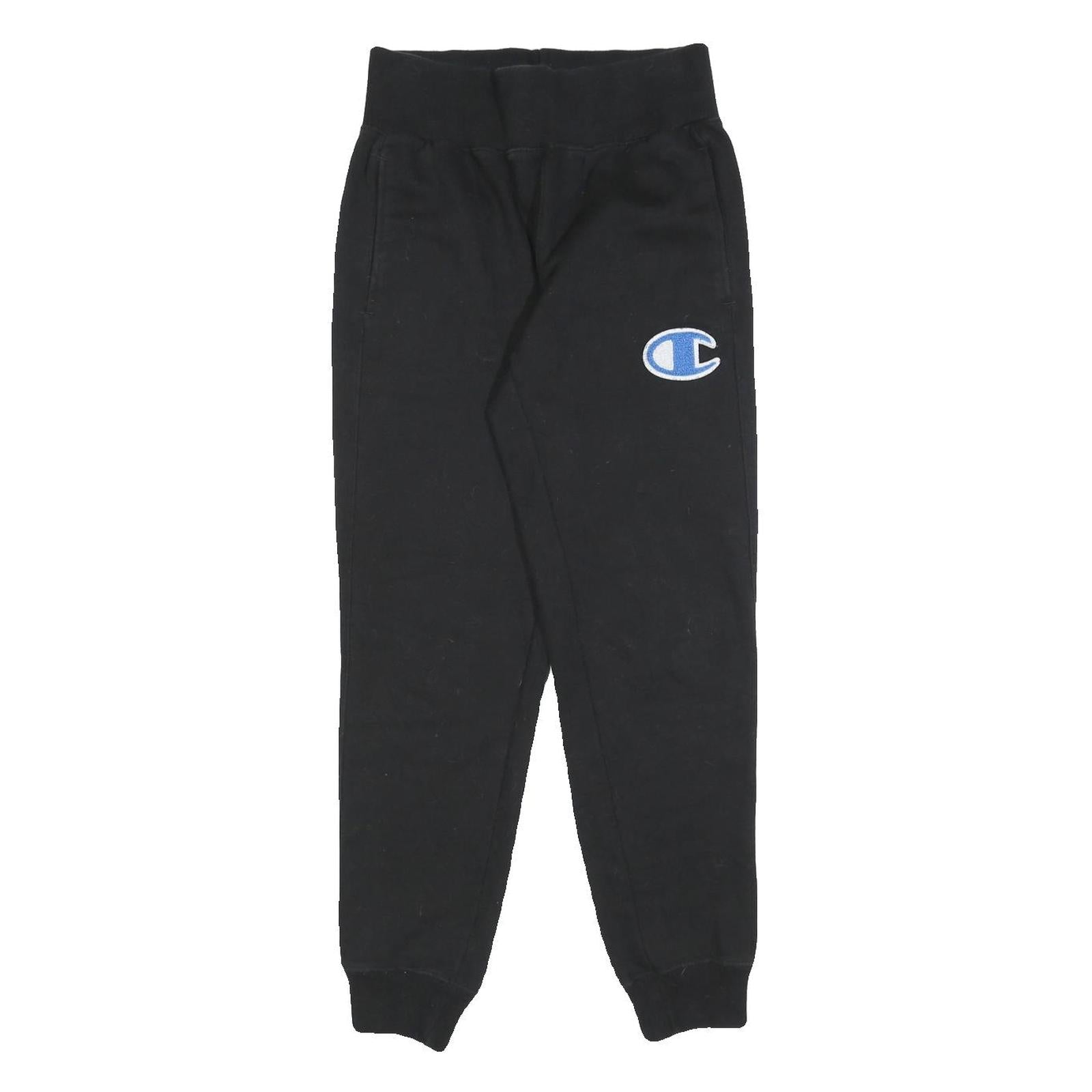 CHAMPION Womens Joggers Black Slim Tapered S W24 L28 Cotton Blend Casual Lounge Refurbished - N/A refurbished available on Cerqular