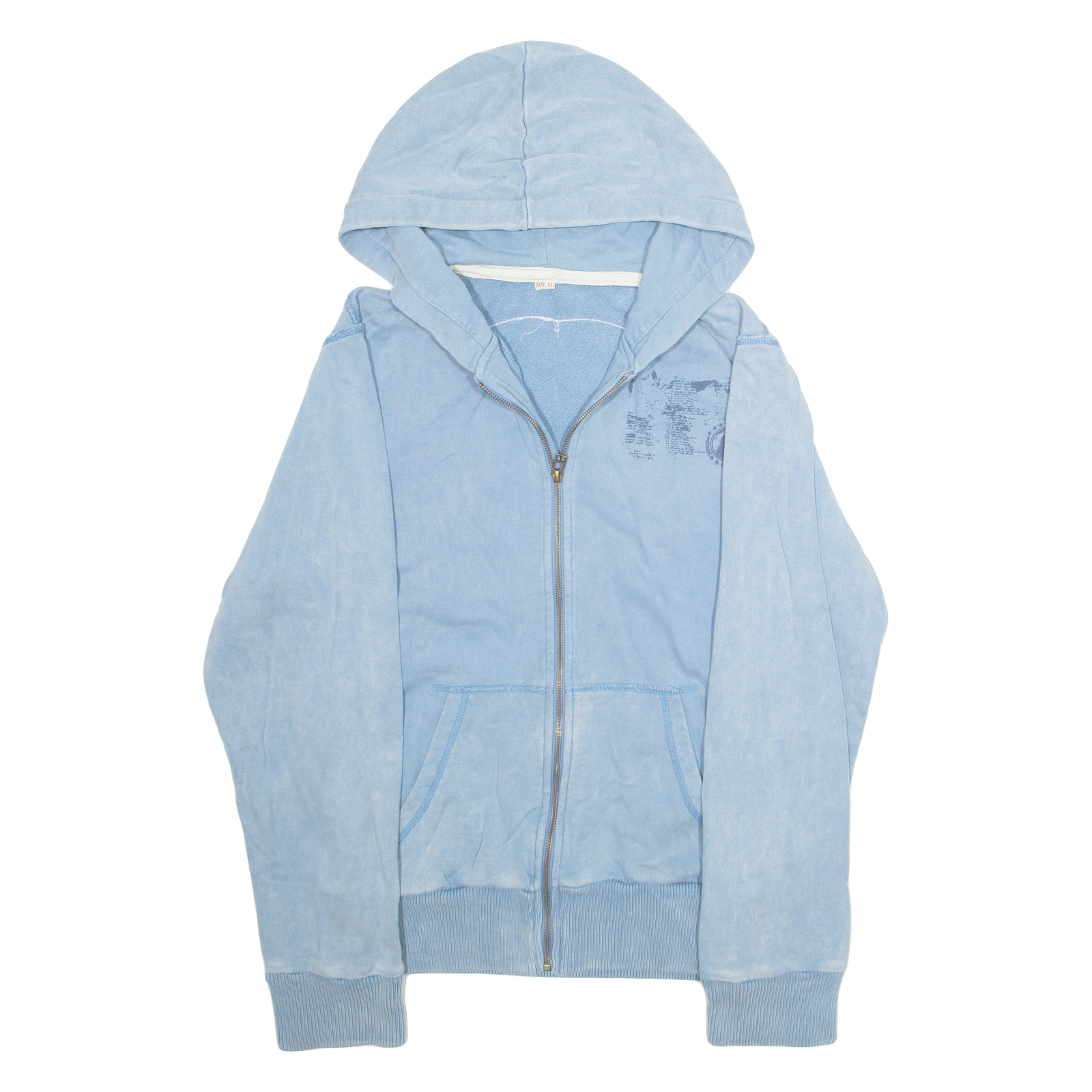 Womens Fleece Jacket Blue Hooded XL Refurbished - N/A refurbished available on Cerqular
