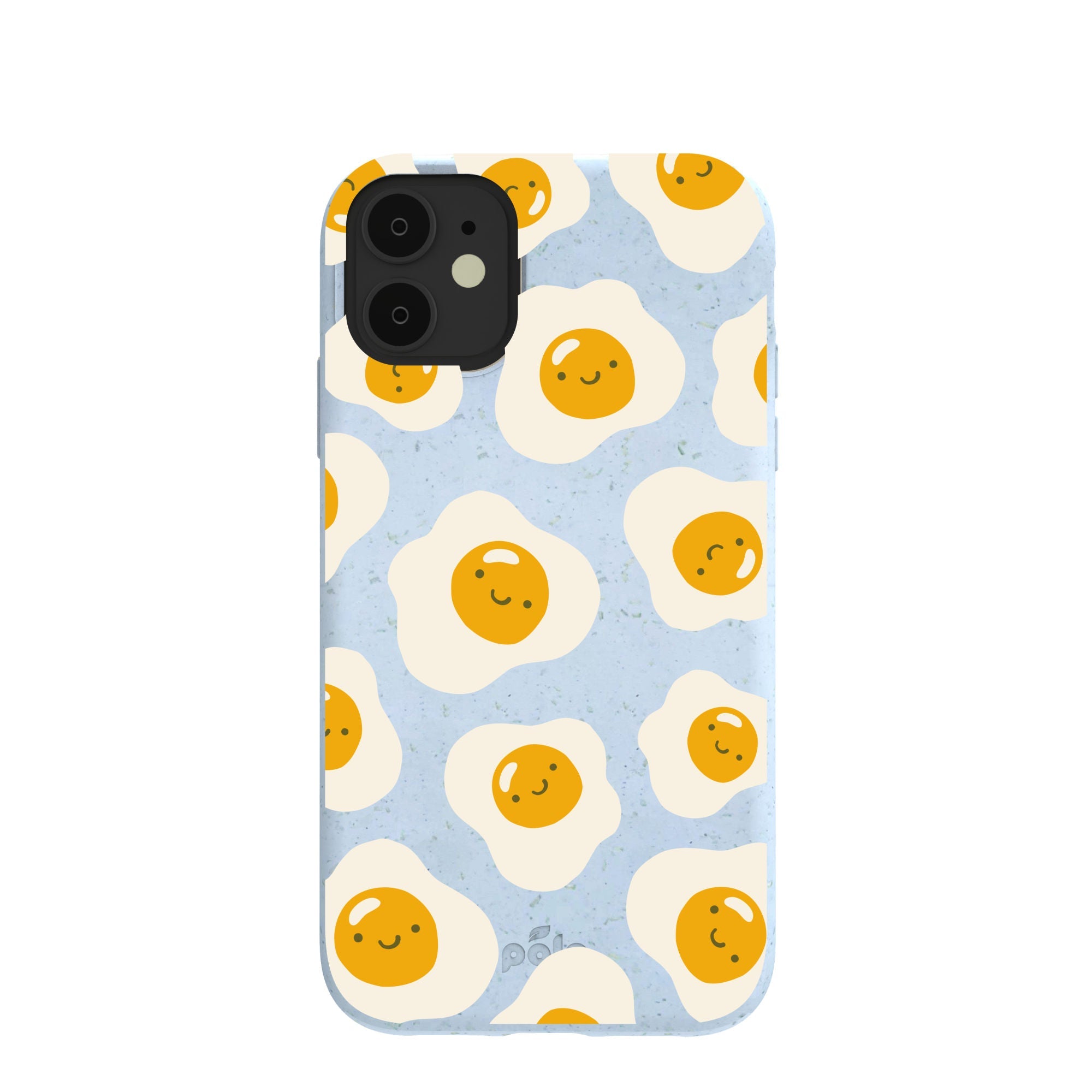 Powder Blue Sunny Side Up iPhone 11 Case Refurbished - Pela Case refurbished available on Cerqular
