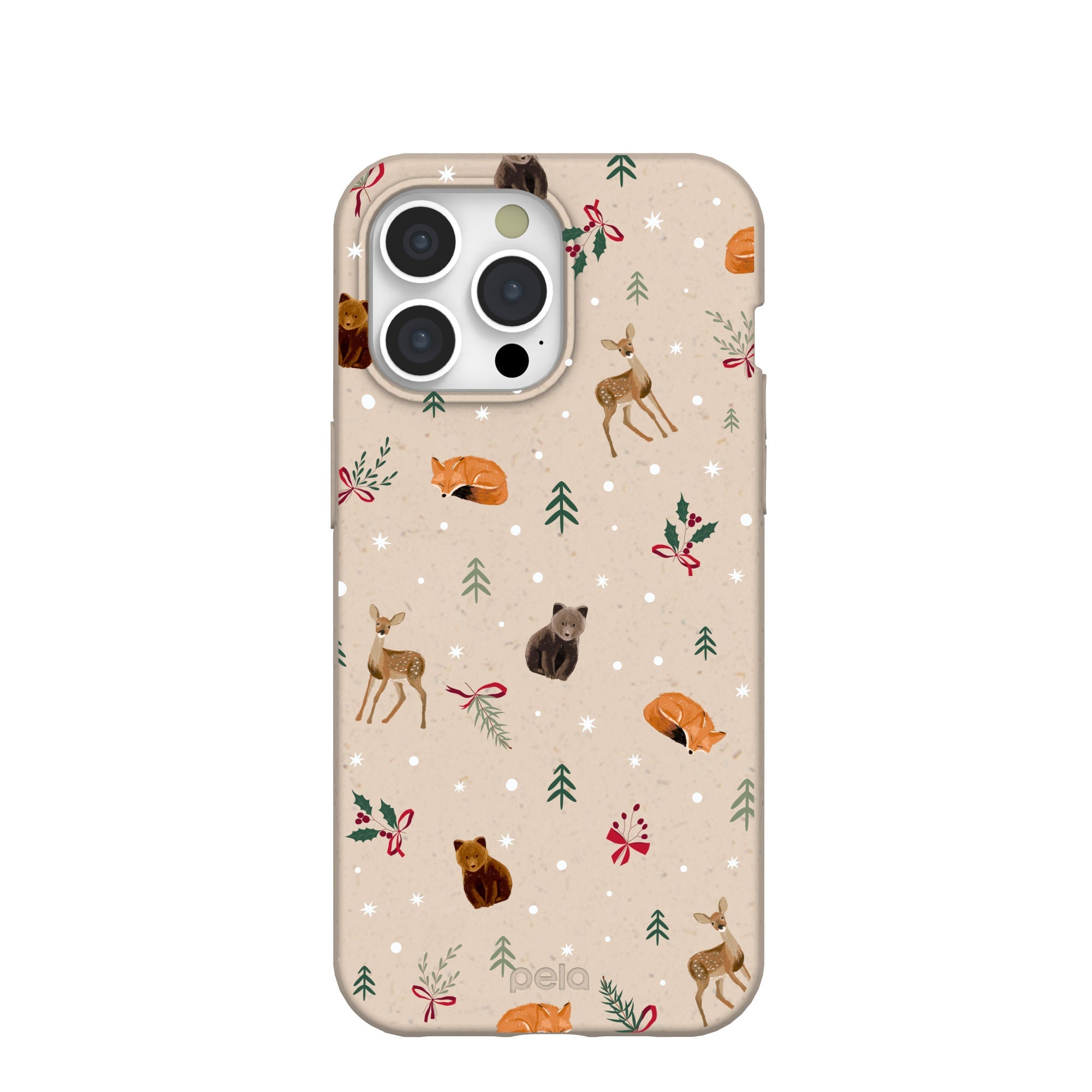 Seashell Winter Woodland iPhone 15 Pro Max Case Refurbished - Pela Case refurbished available on Cerqular