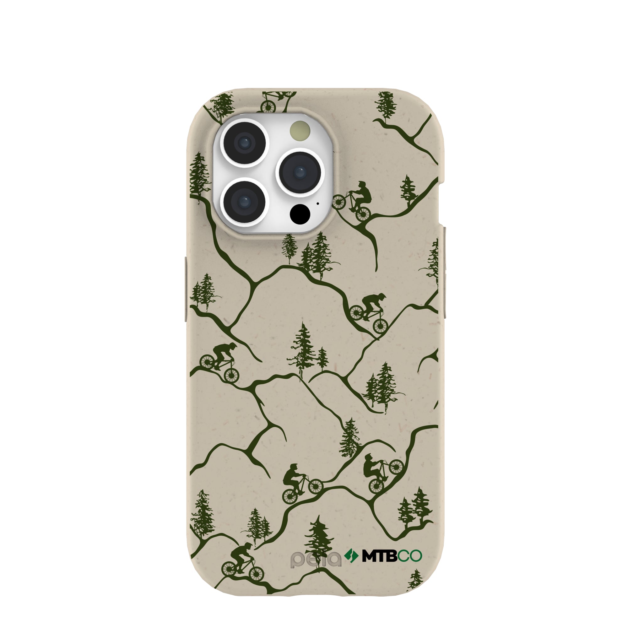 London Fog Bike Trek MTBCO iPhone 15 Pro Case Refurbished - Pela Case refurbished available on Cerqular