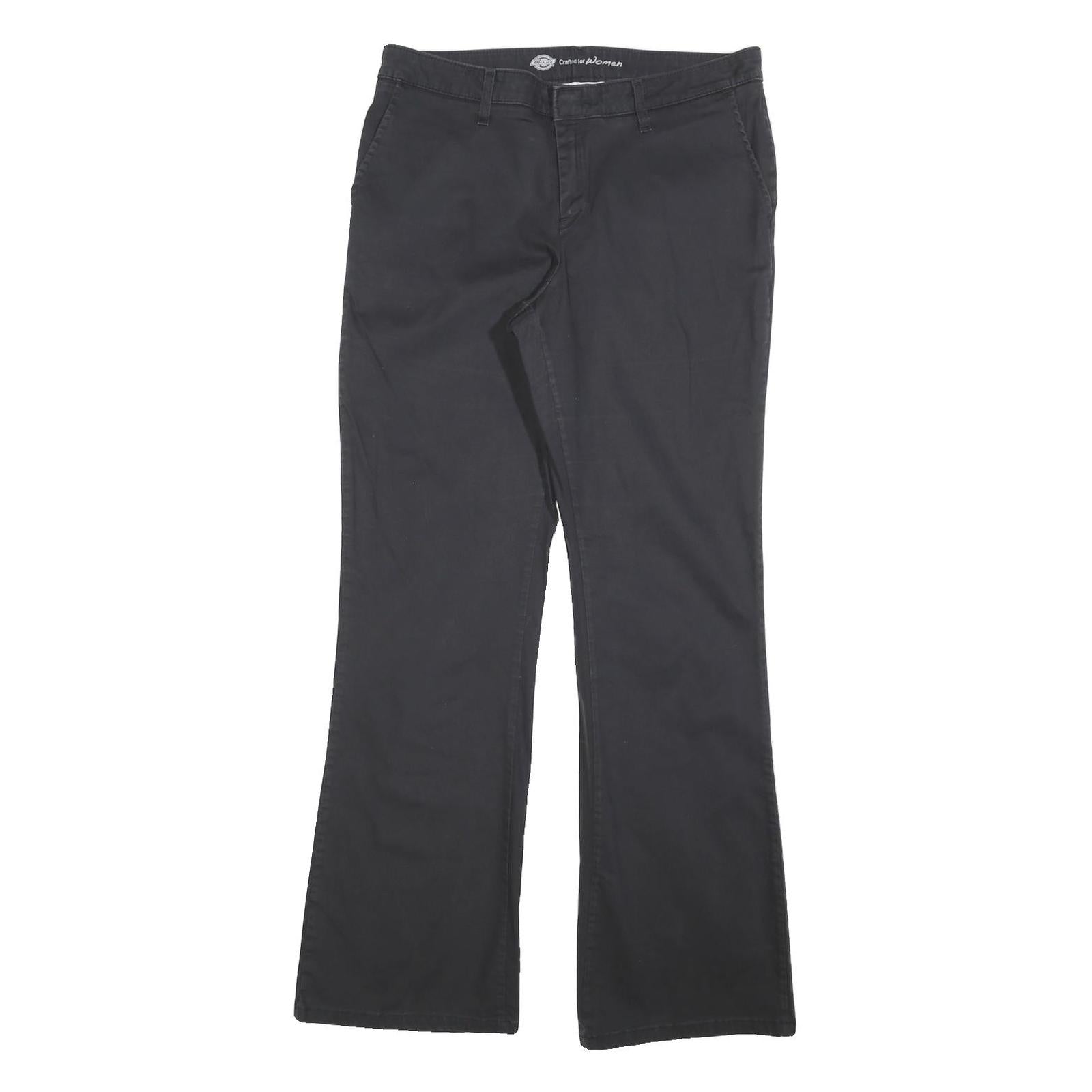 Buy DICKIES Womens Cotton Blend Black Regular Fit Straight Leg Trousers W32 L32 Zip Refurbished - $42.89 DICKIES Womens Cotton Blend Black Regular Fit Straight Leg Trousers W32 L32 Zip Refurbished - N/A refurbished available on Cerqular